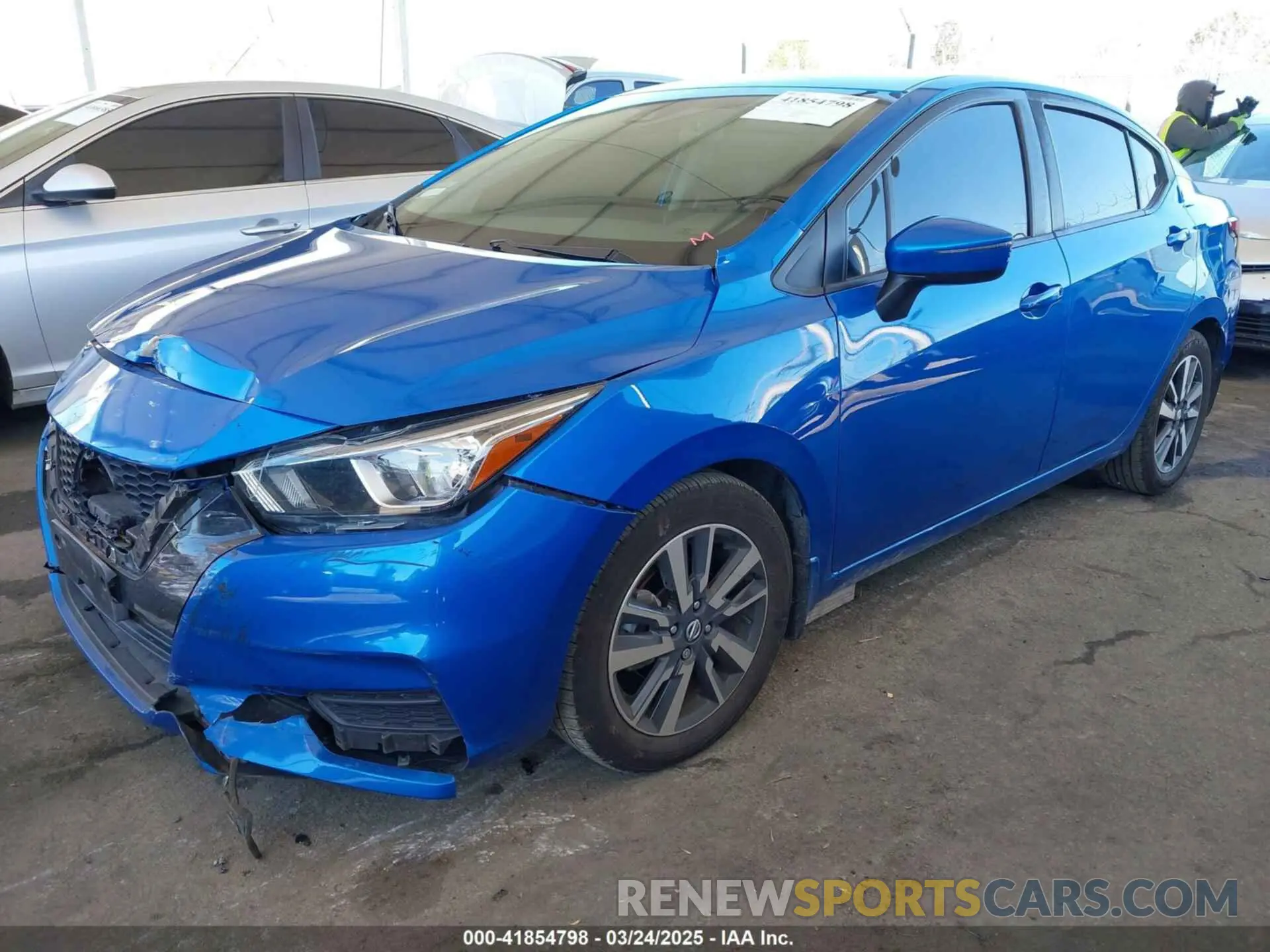 2 Photograph of a damaged car 3N1CN8EV5ML922468 NISSAN VERSA 2021