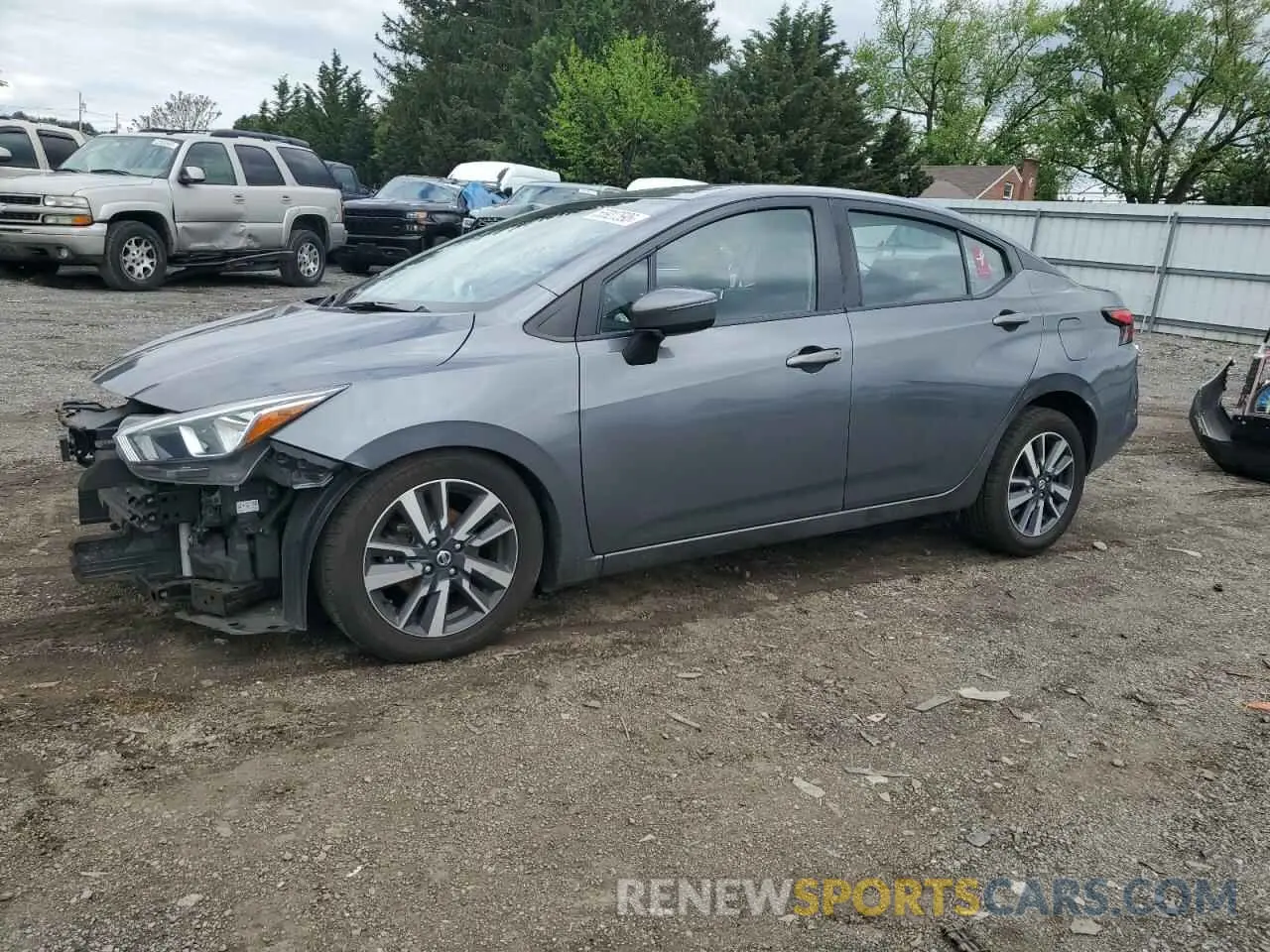 1 Photograph of a damaged car 3N1CN8EV6ML885222 NISSAN VERSA 2021