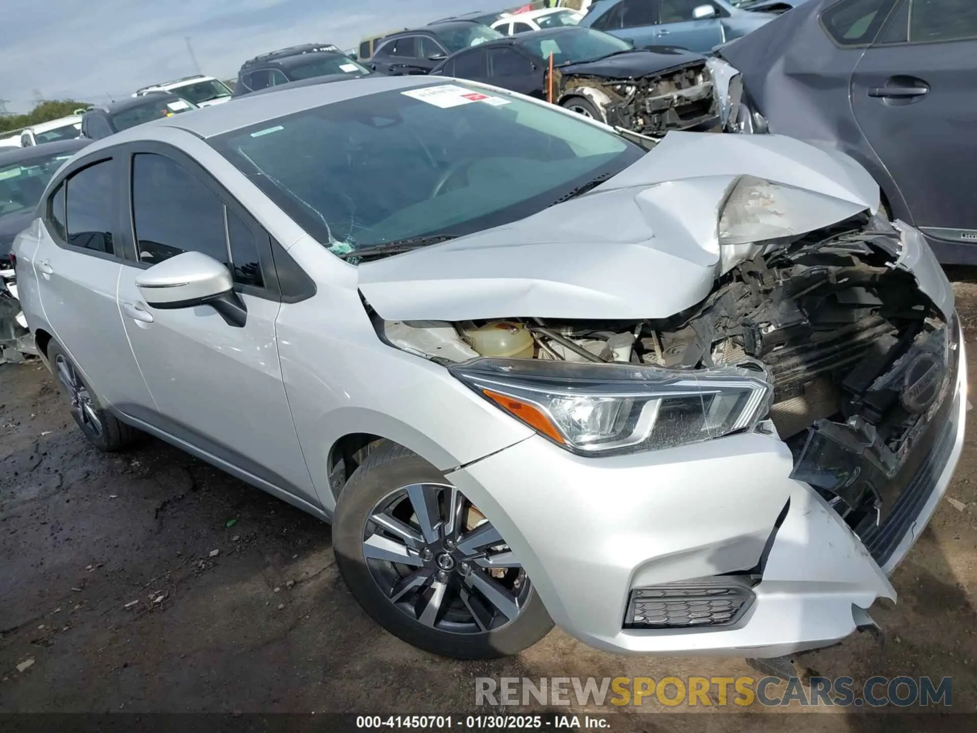 1 Photograph of a damaged car 3N1CN8EV6ML891702 NISSAN VERSA 2021
