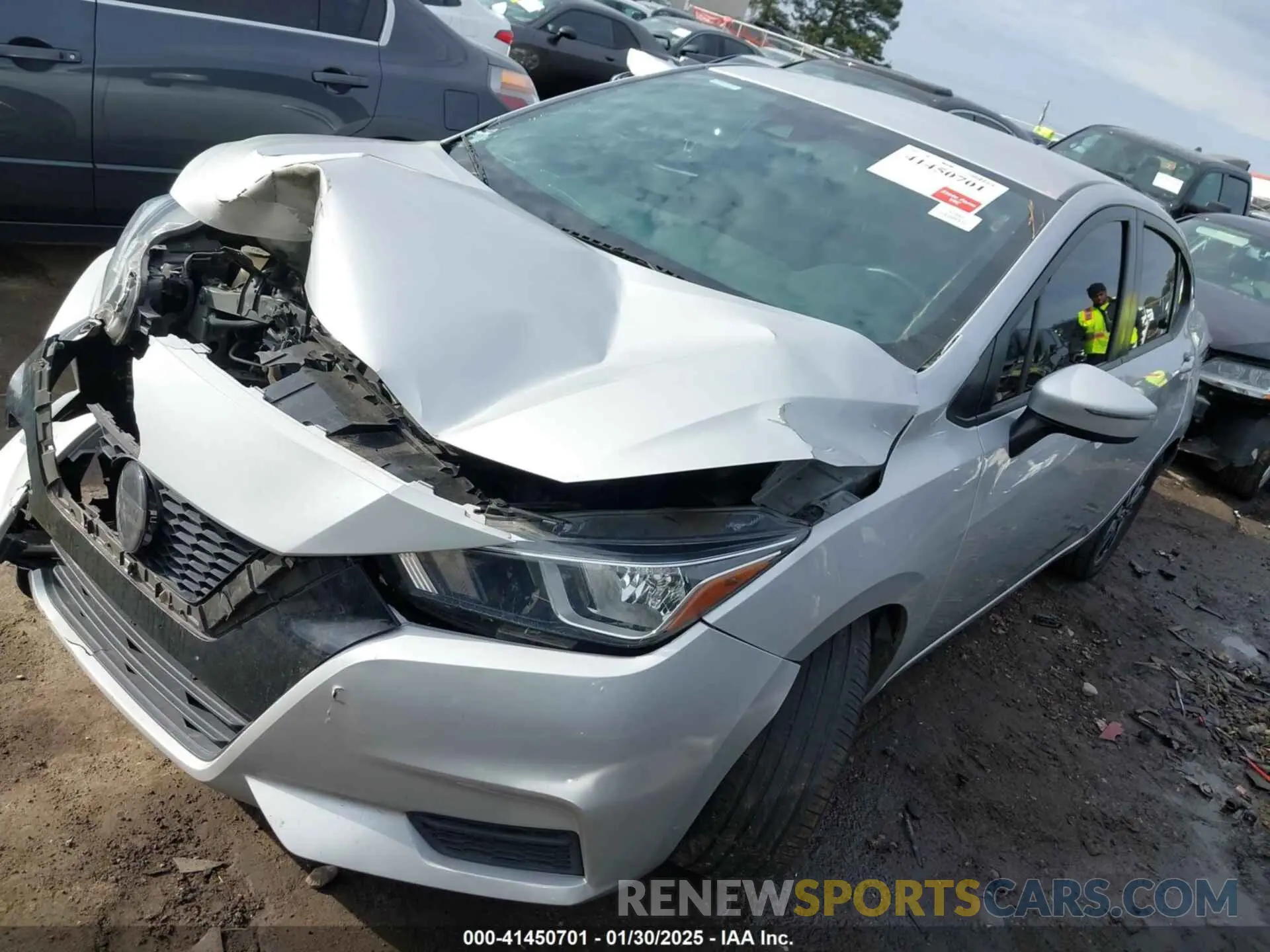 2 Photograph of a damaged car 3N1CN8EV6ML891702 NISSAN VERSA 2021