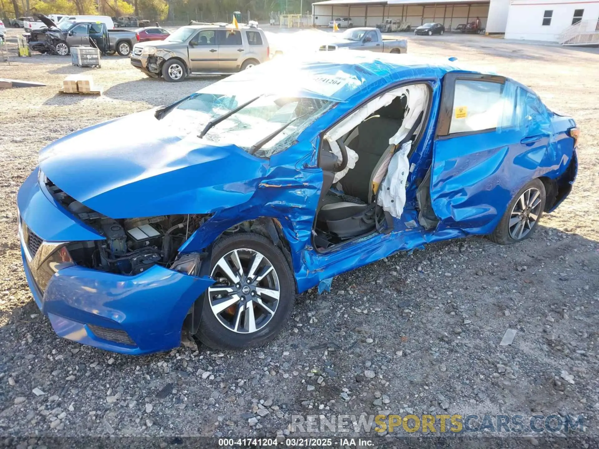 2 Photograph of a damaged car 3N1CN8EV7ML833968 NISSAN VERSA 2021