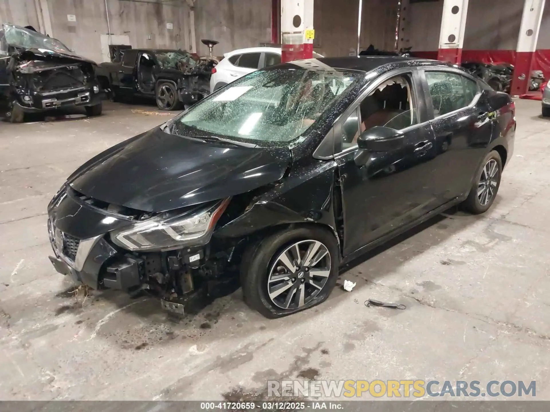 2 Photograph of a damaged car 3N1CN8EV7ML871717 NISSAN VERSA 2021