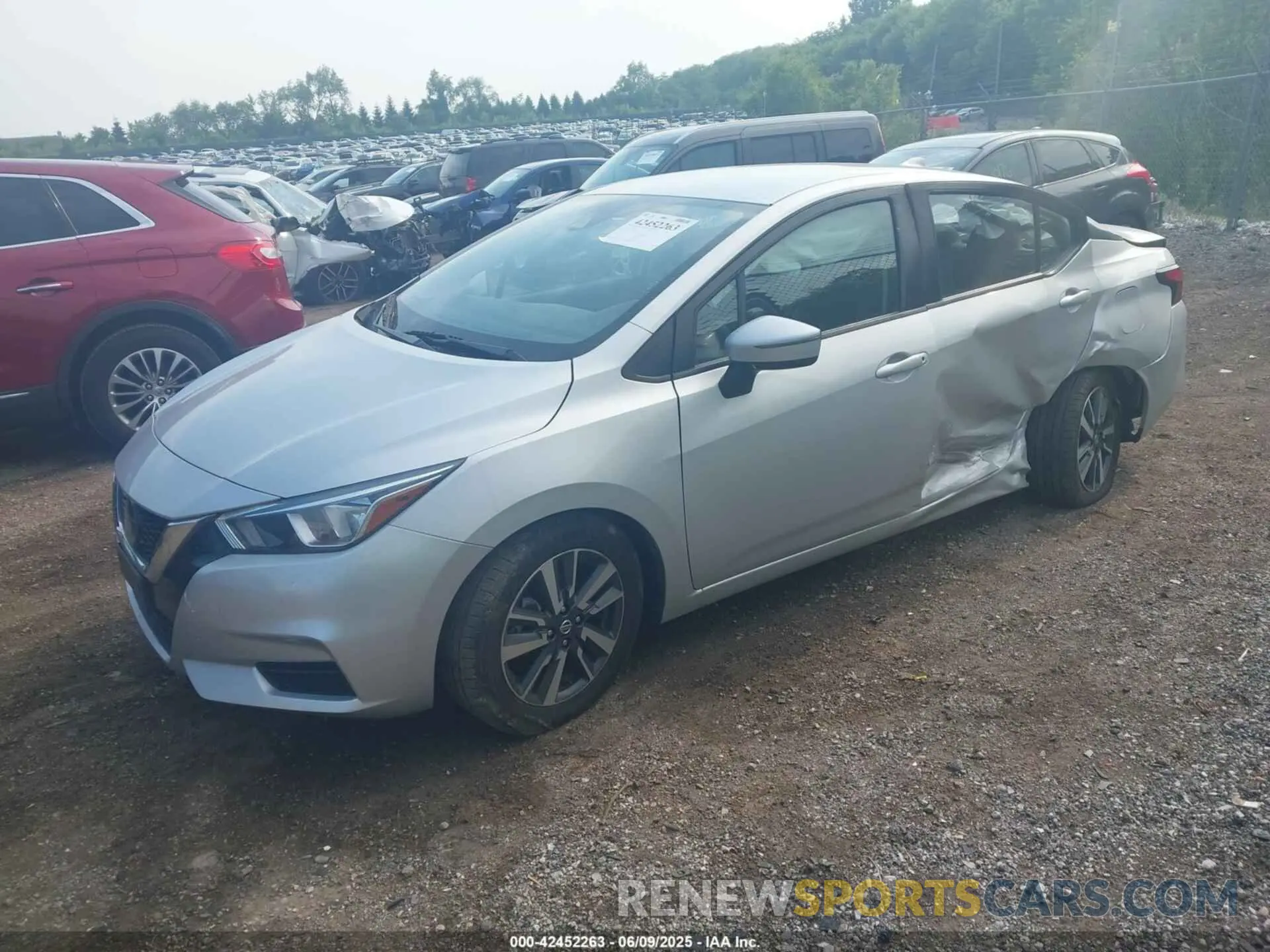 2 Photograph of a damaged car 3N1CN8EV7ML889070 NISSAN VERSA 2021