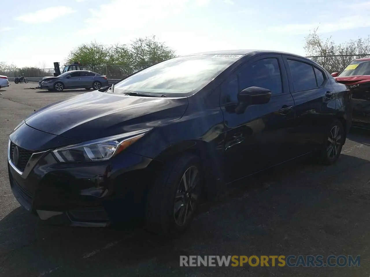 1 Photograph of a damaged car 3N1CN8EV8ML850701 NISSAN VERSA 2021