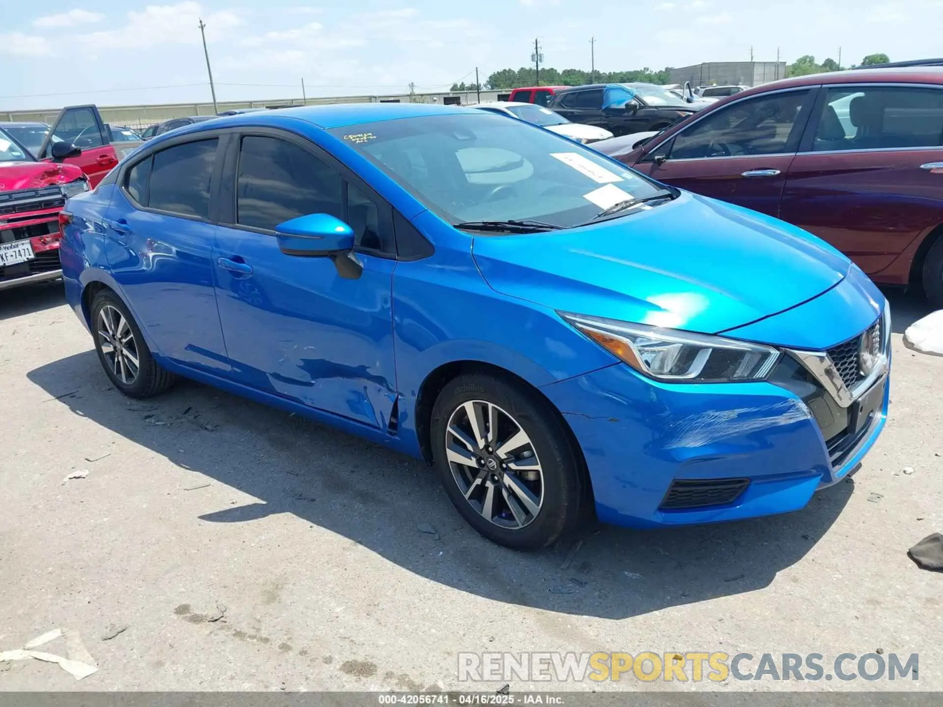1 Photograph of a damaged car 3N1CN8EV8ML874965 NISSAN VERSA 2021