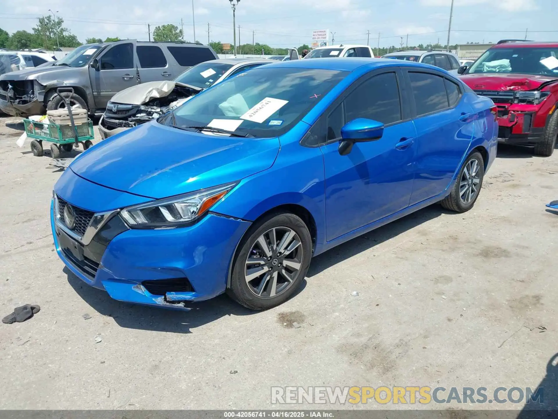 2 Photograph of a damaged car 3N1CN8EV8ML874965 NISSAN VERSA 2021