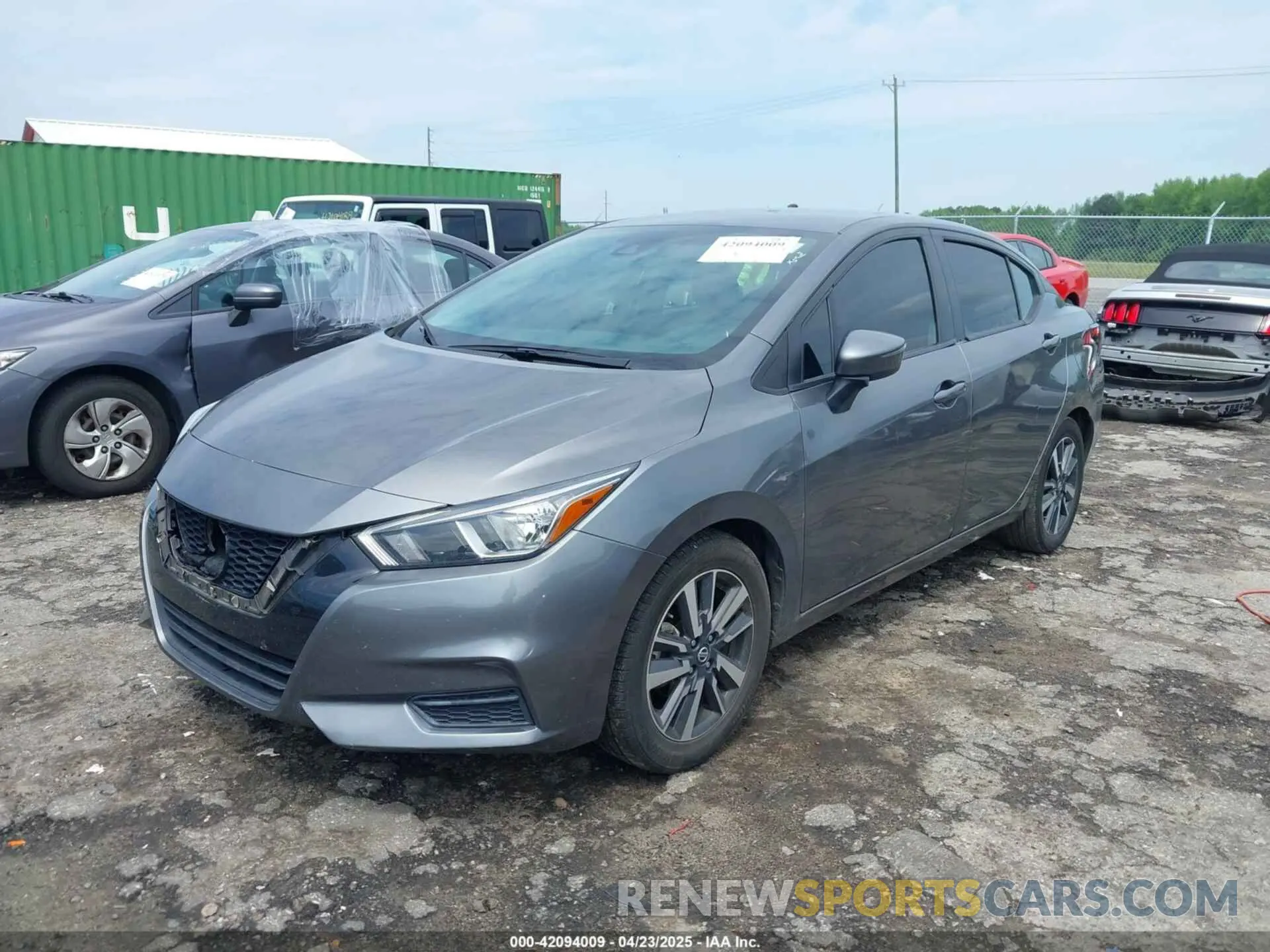 2 Photograph of a damaged car 3N1CN8EV9ML856491 NISSAN VERSA 2021