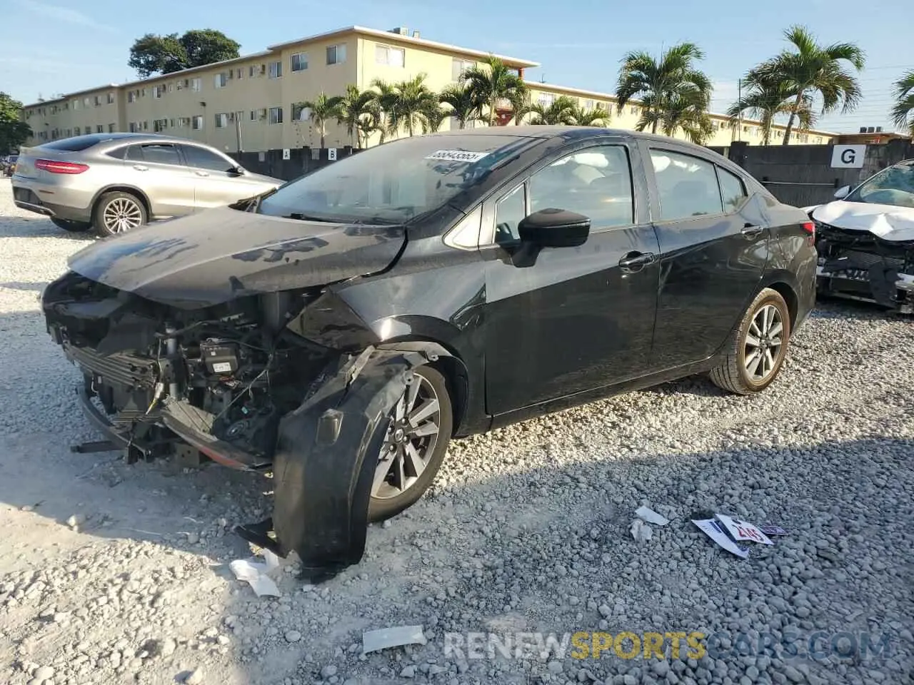 1 Photograph of a damaged car 3N1CN8EV9ML868446 NISSAN VERSA 2021