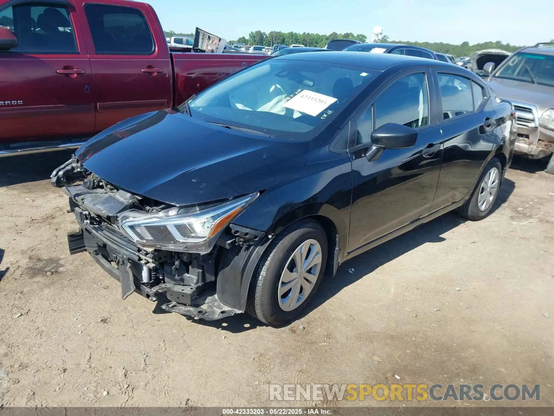 2 Photograph of a damaged car 3N1CN8DV4NL861455 NISSAN VERSA 2022