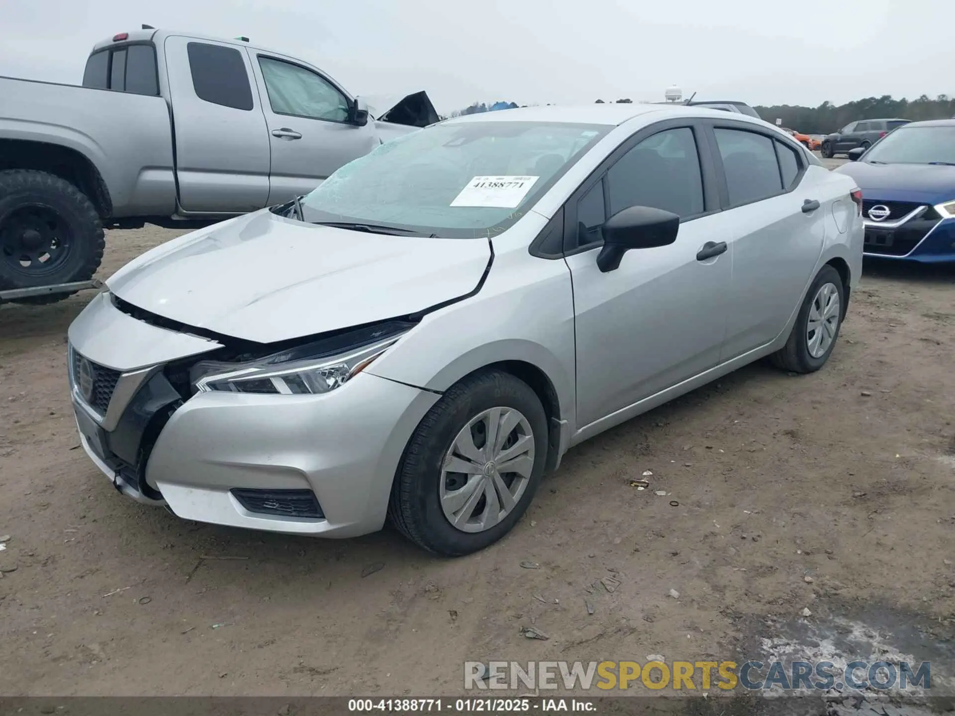 2 Photograph of a damaged car 3N1CN8DV8NL868313 NISSAN VERSA 2022
