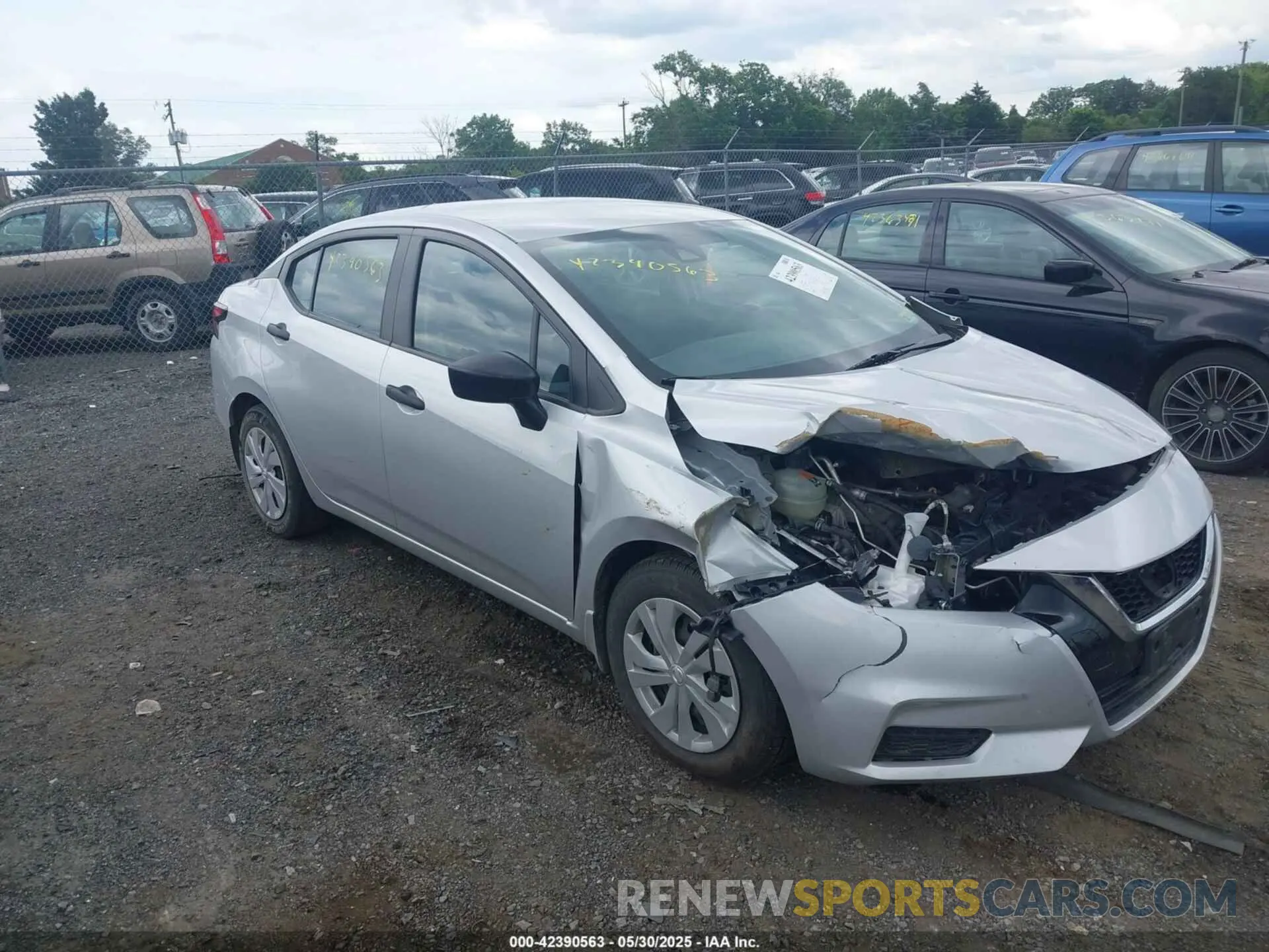1 Photograph of a damaged car 3N1CN8DVXNL862190 NISSAN VERSA 2022