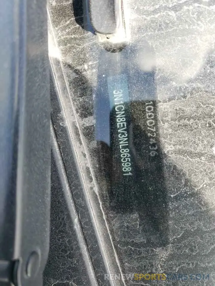 12 Photograph of a damaged car 3N1CN8EV3NL865981 NISSAN VERSA 2022