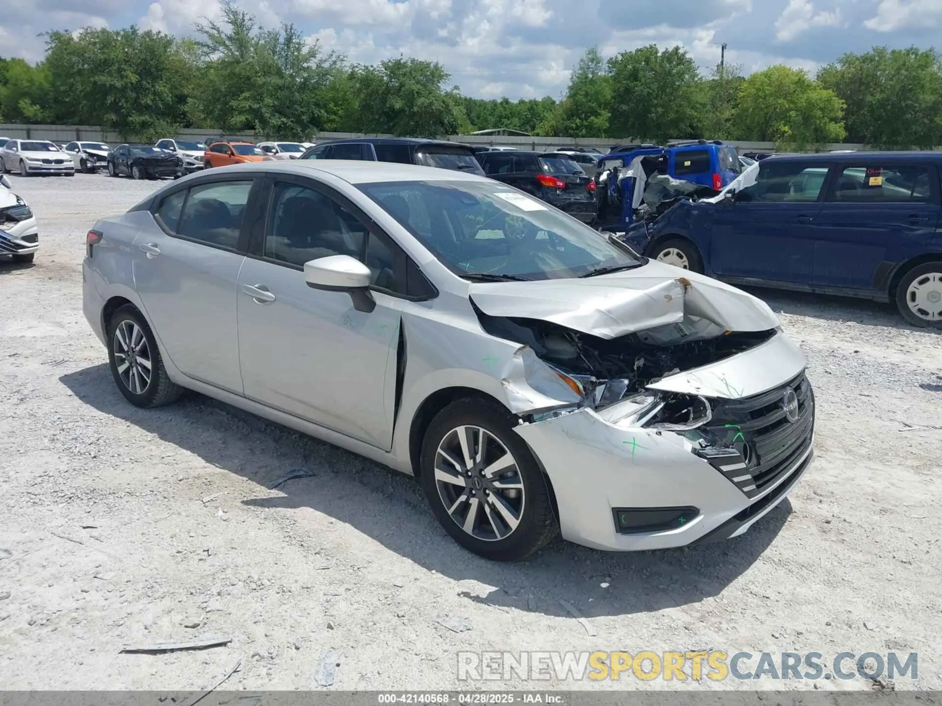 1 Photograph of a damaged car 3N1CN8EV4PL851476 NISSAN VERSA 2023