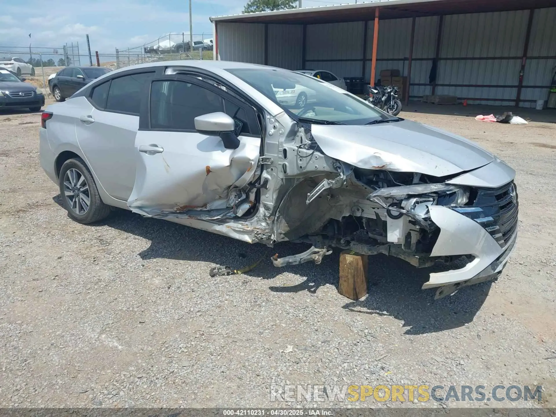 1 Photograph of a damaged car 3N1CN8EV7PL838883 NISSAN VERSA 2023