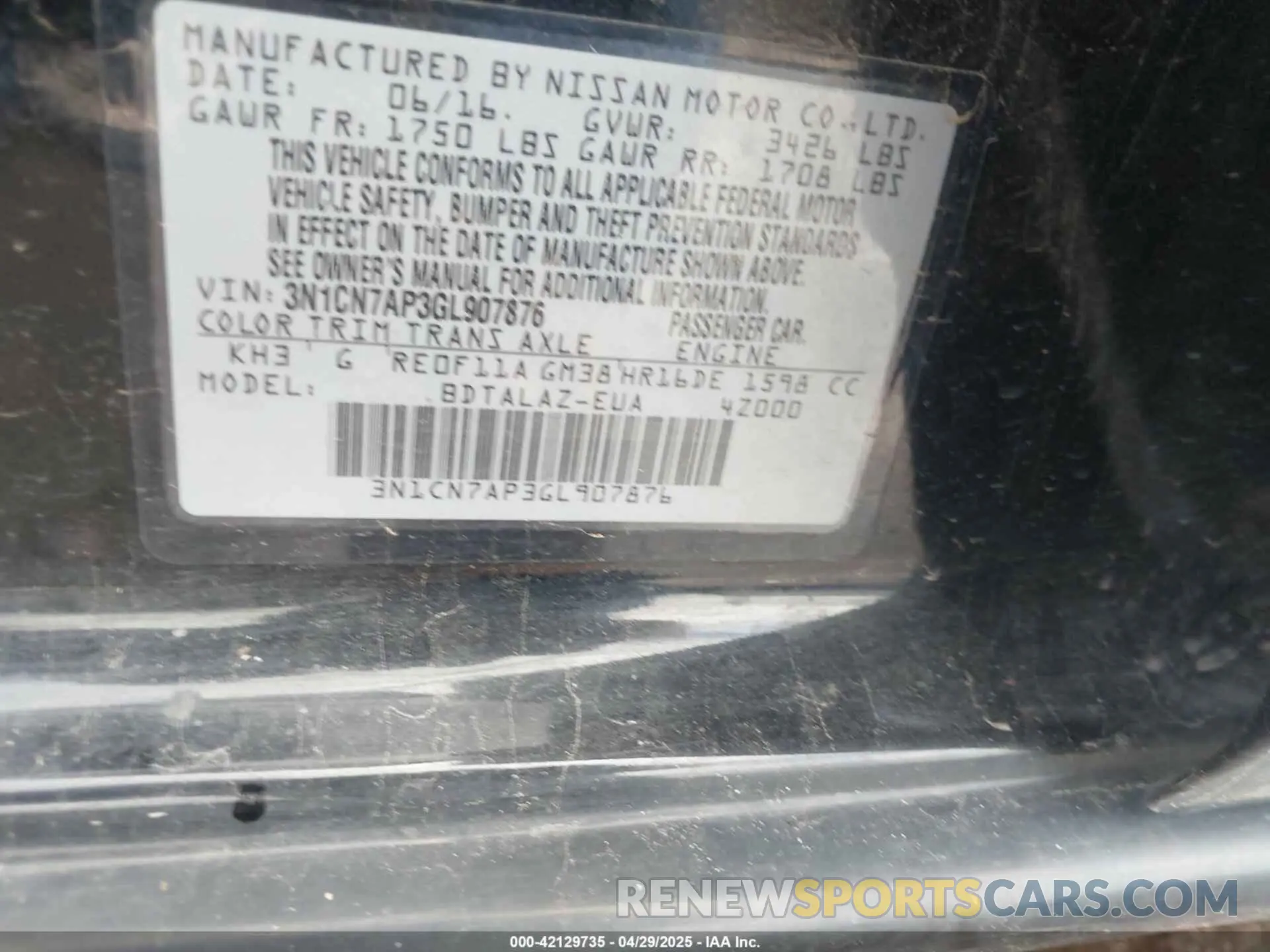 9 Photograph of a damaged car 3N1CN8DV8RL920982 NISSAN VERSA 2024
