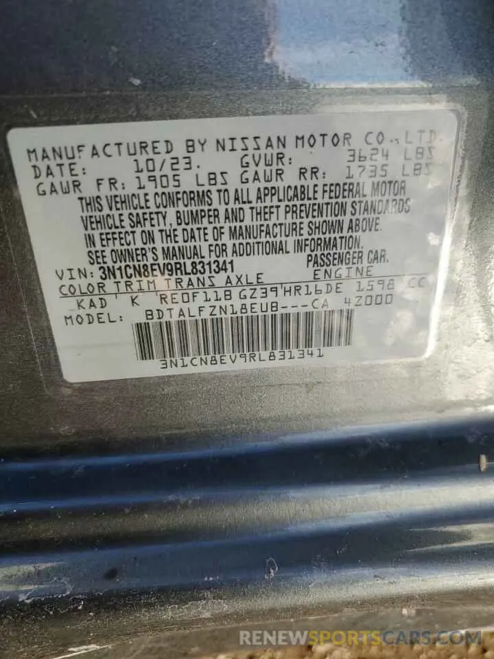 12 Фотография поврежденного автомобиля 3N1CN8EV9RL831341 NISSAN VERSA 2024