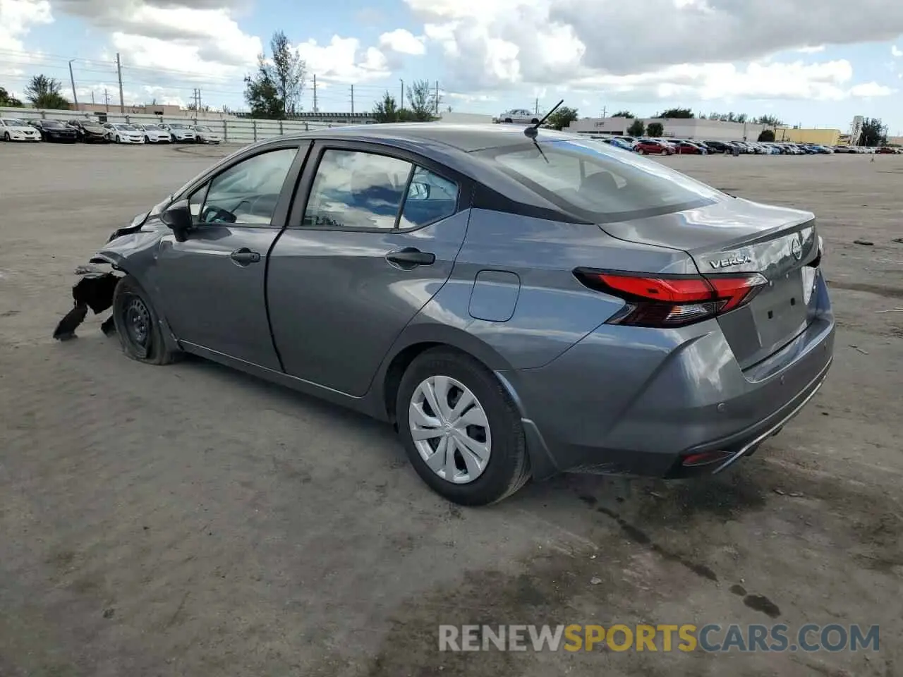 2 Photograph of a damaged car 3N1CN8DV3SL812808 NISSAN VERSA 2025