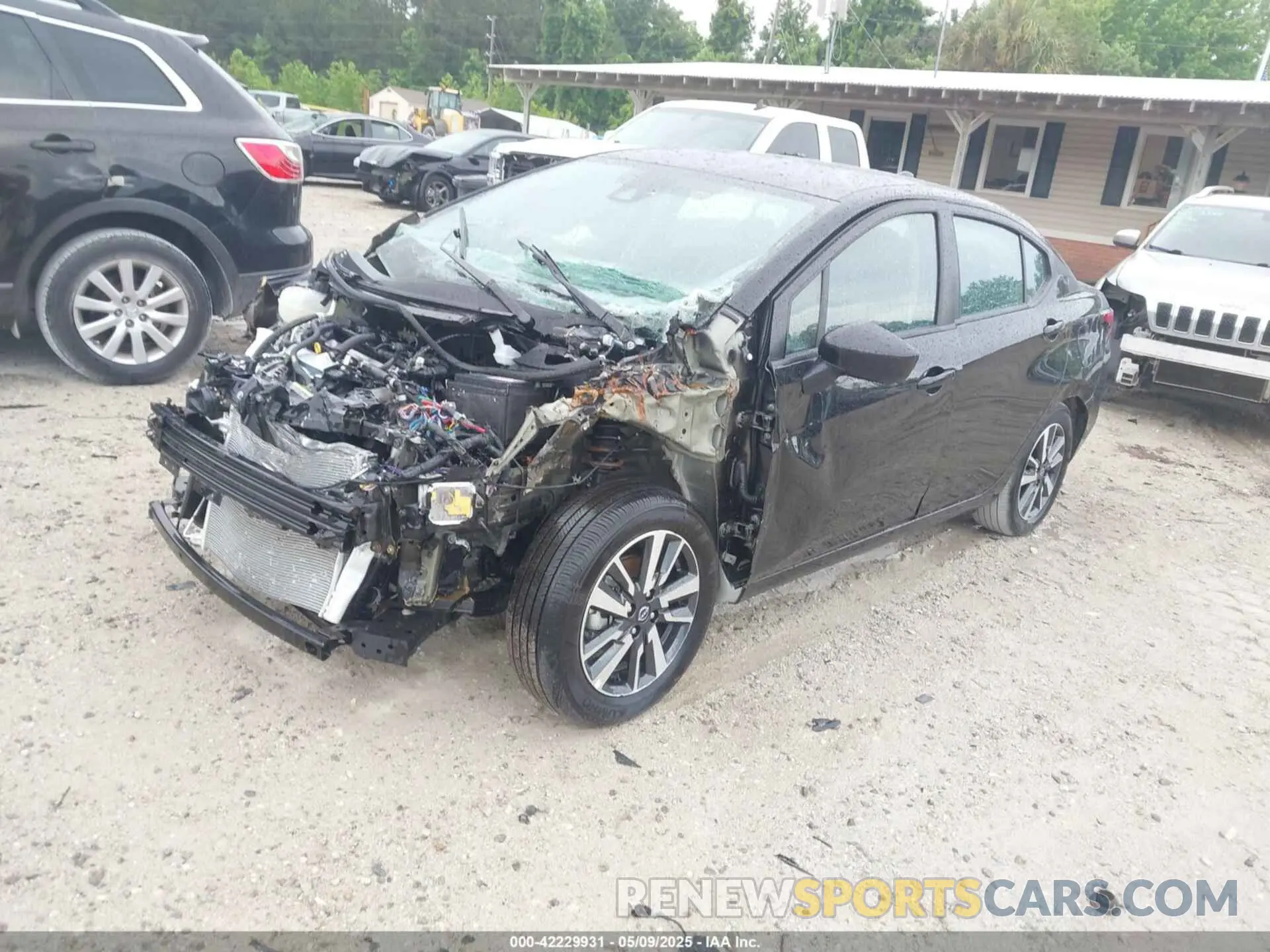 2 Photograph of a damaged car 3N1CN8EV1SL827211 NISSAN VERSA 2025
