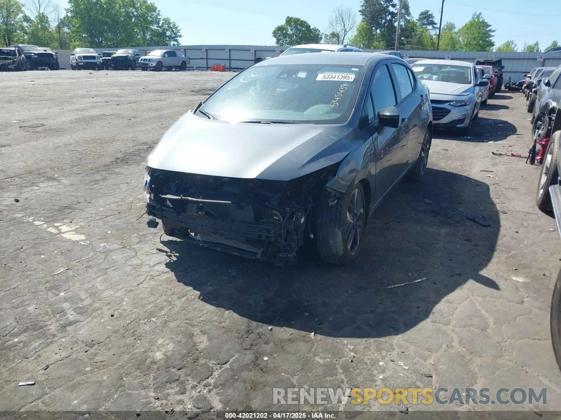 2 Photograph of a damaged car 3N1CN8FV2SL845439 NISSAN VERSA 2025