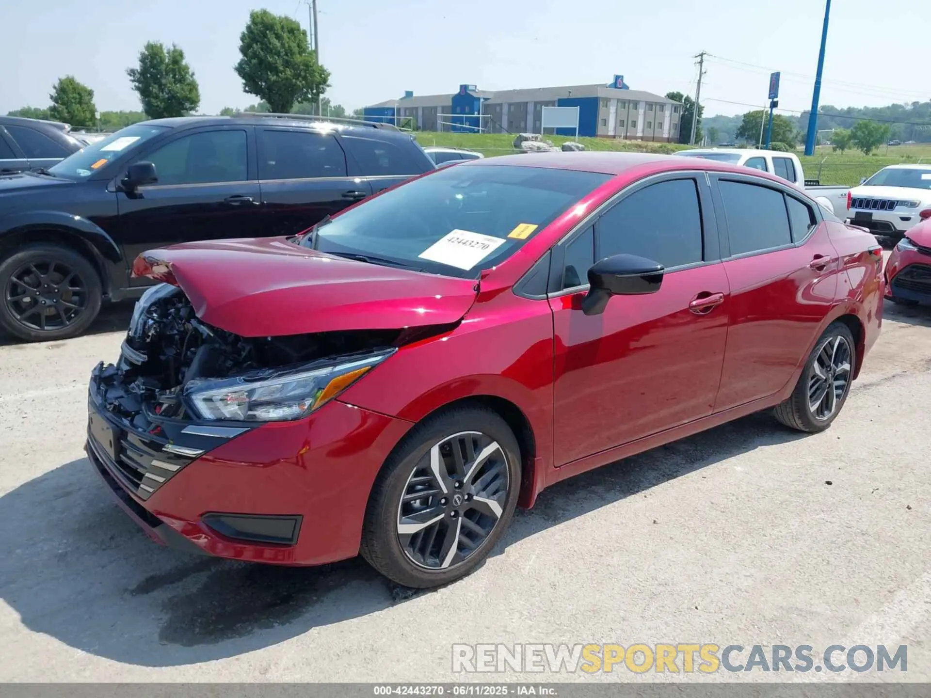 2 Photograph of a damaged car 3N1CN8FV6SL813304 NISSAN VERSA 2025