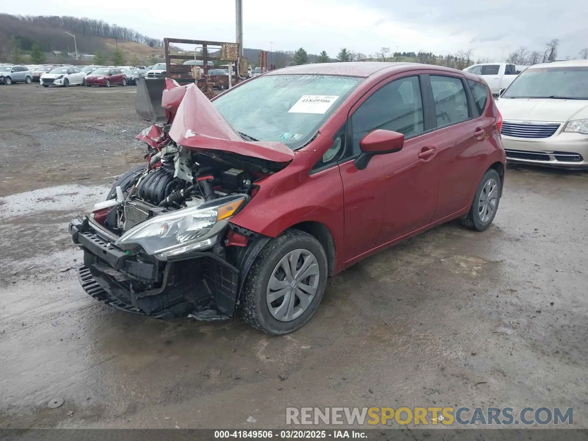 2 Photograph of a damaged car 3N1CE2CP5KL361378 NISSAN VERSA NOTE 2019