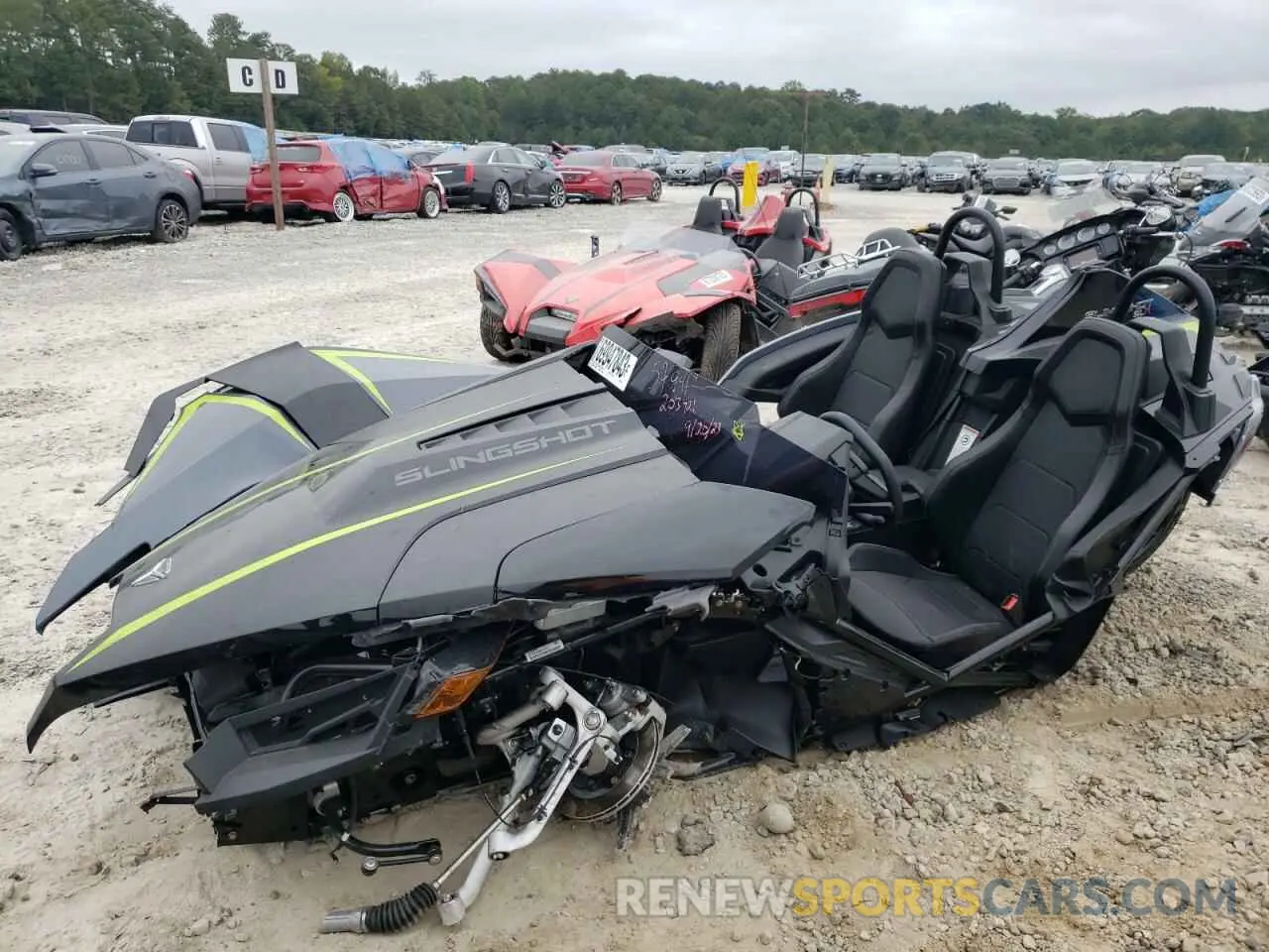 2 Photograph of a damaged car 57XAAFHB3P8157941 POLARIS SLINGSHOT 2023