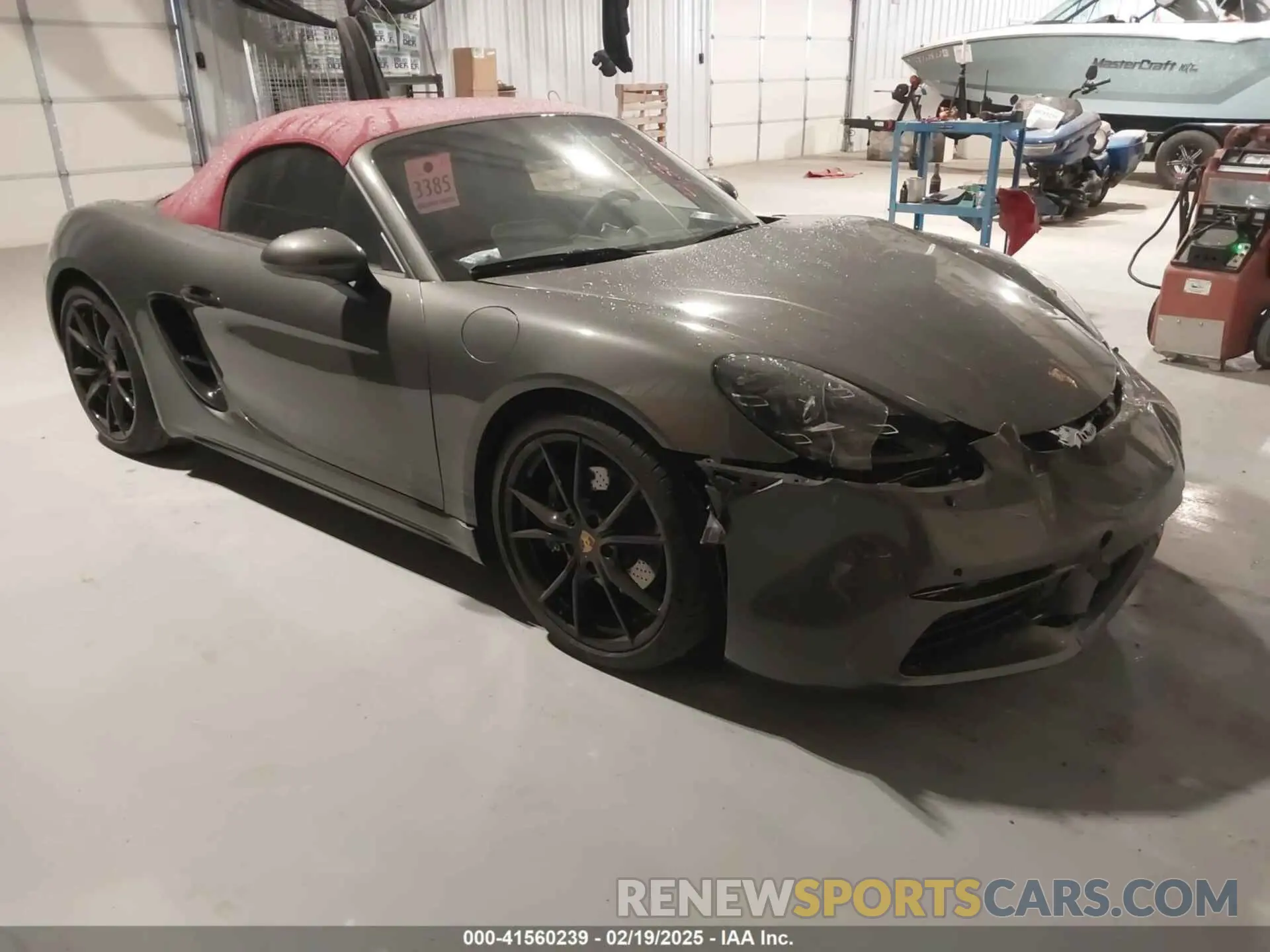 1 Photograph of a damaged car WP0CA2A89SK212378 PORSCHE 718 BOXSTER 2025