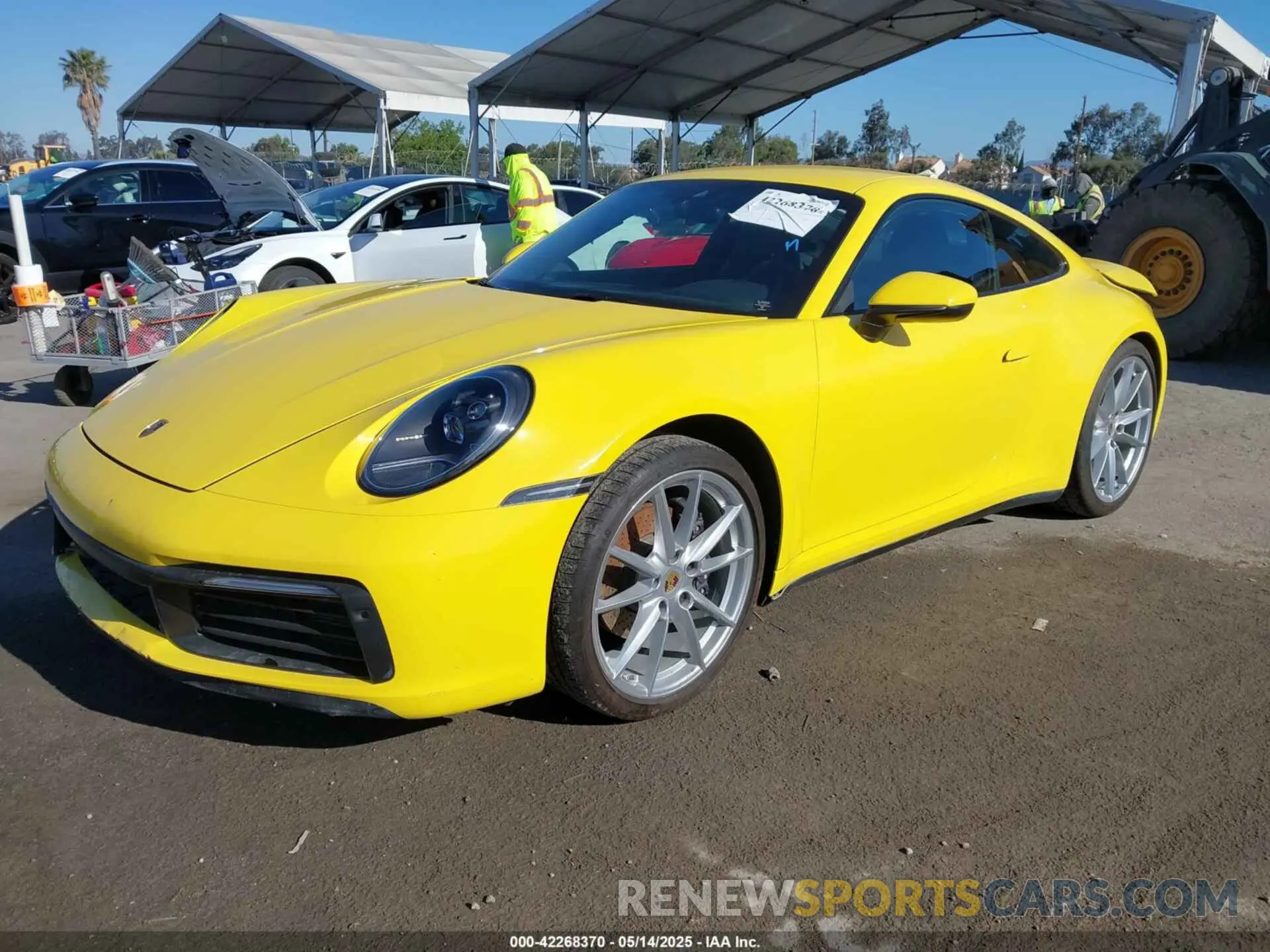 2 Photograph of a damaged car WP0AA2A94LS206182 PORSCHE 911 2020