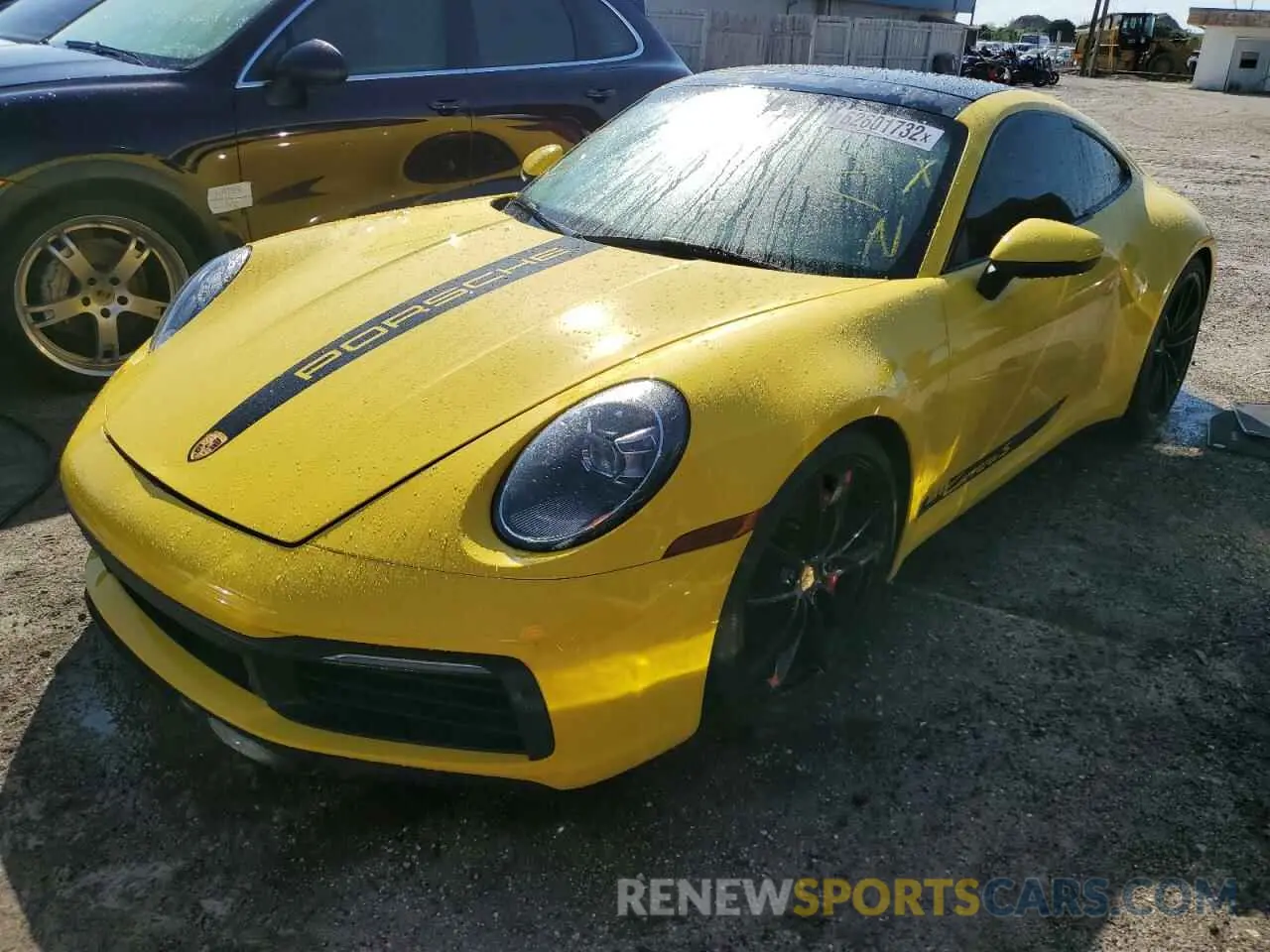 2 Фотография поврежденного автомобиля WP0AB2A97LS226813 PORSCHE 911 2020