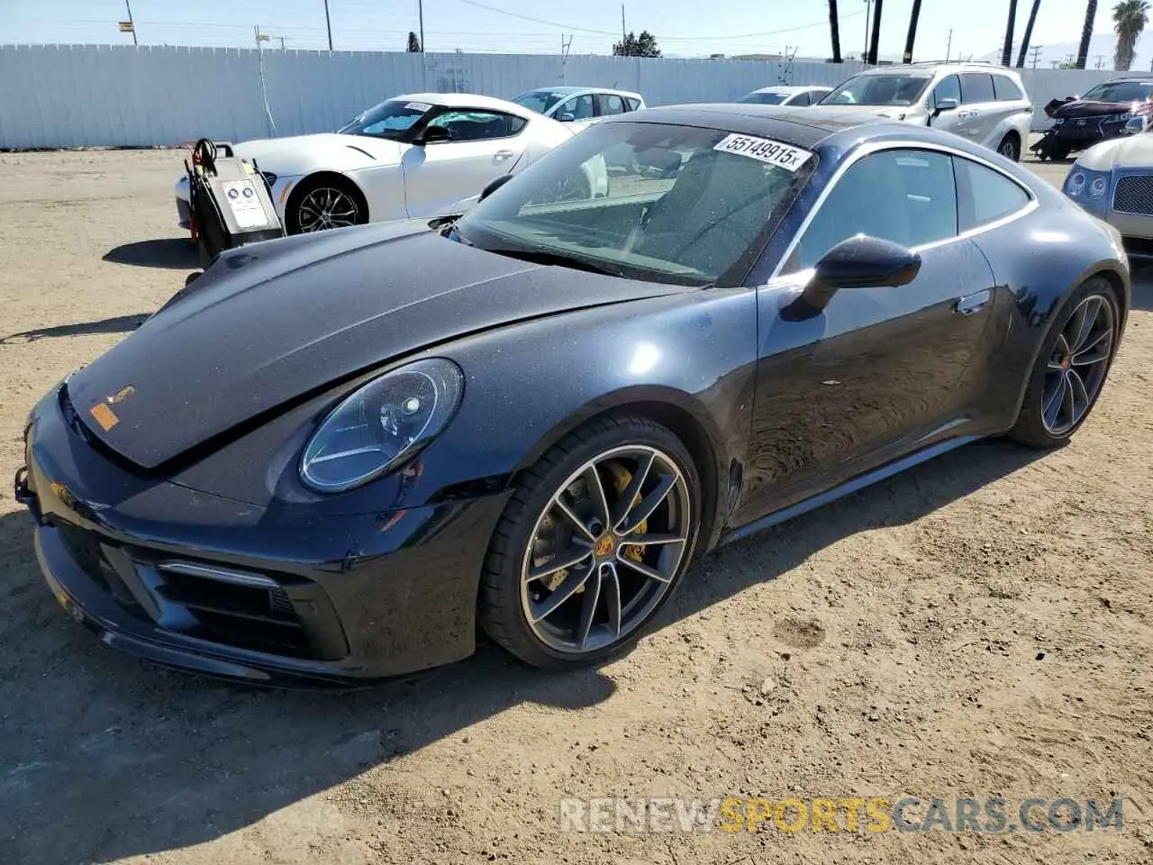1 Фотография поврежденного автомобиля WP0AA2A96NS205490 PORSCHE 911 2022
