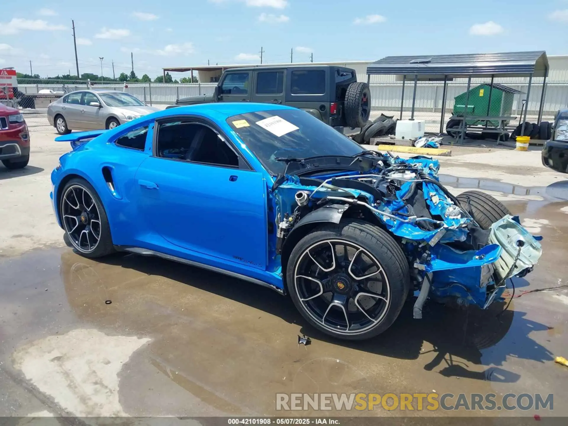 1 Photograph of a damaged car WP0AD2A92NS254256 PORSCHE 911 2022