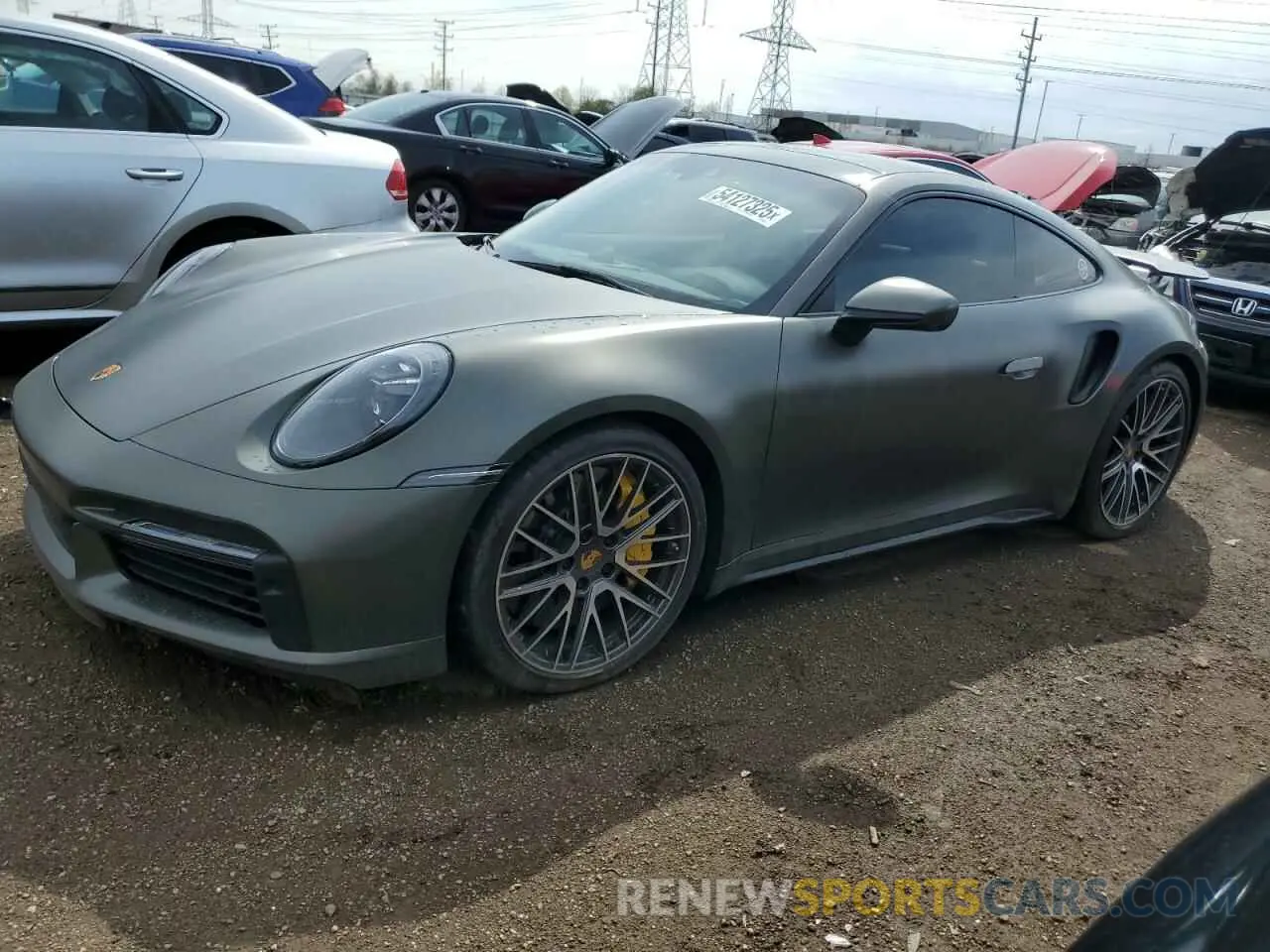 1 Photograph of a damaged car WP0AD2A99PS257416 PORSCHE 911 2023