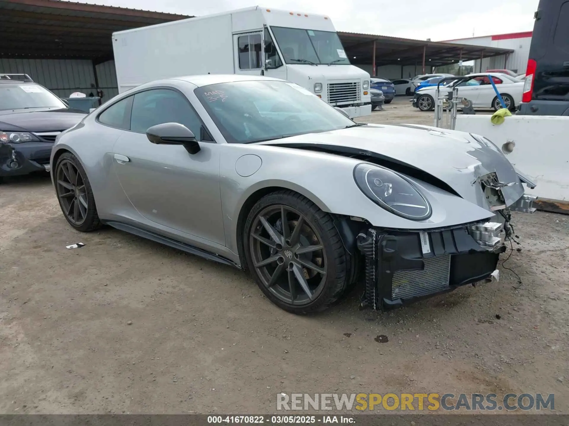 1 Photograph of a damaged car WP0AA2A95RS207849 PORSCHE 911 2024