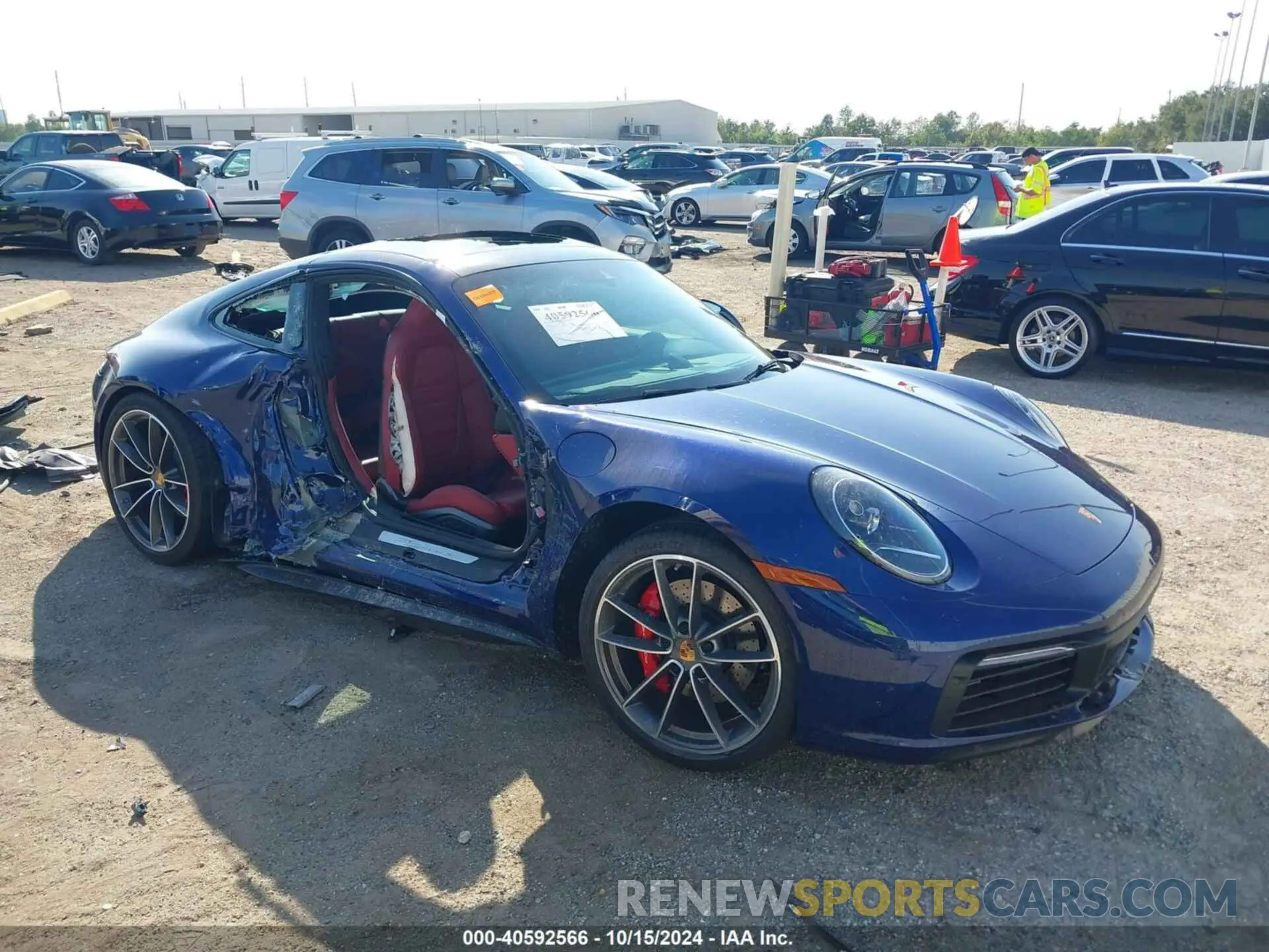 1 Photograph of a damaged car WP0AB2A92RS221446 PORSCHE 911 2024