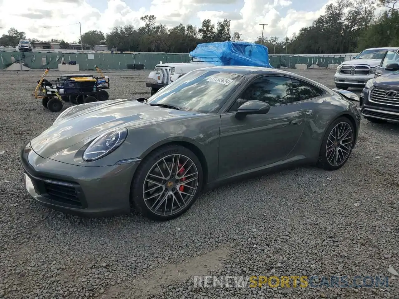 1 Photograph of a damaged car WP0AB2A94RS219603 PORSCHE 911 2024
