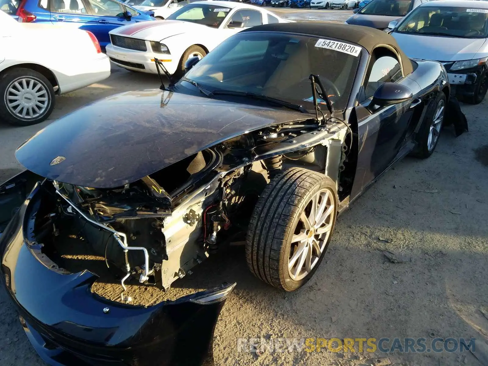 2 Фотография поврежденного автомобиля WP0CA2A83KS210416 PORSCHE BOXSTER 2019