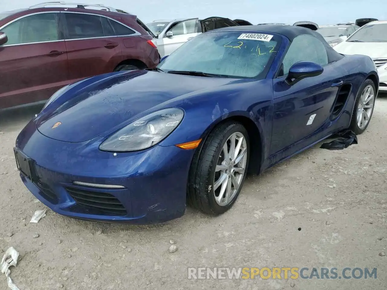 1 Photograph of a damaged car WP0CA2A85MS210260 PORSCHE BOXSTER 2021
