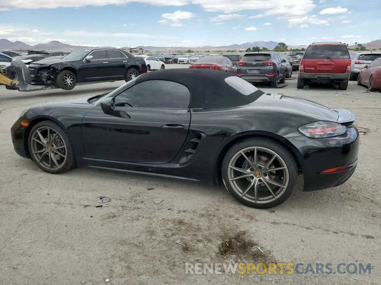 2 Photograph of a damaged car WP0CA2A85MS210405 PORSCHE BOXSTER 2021