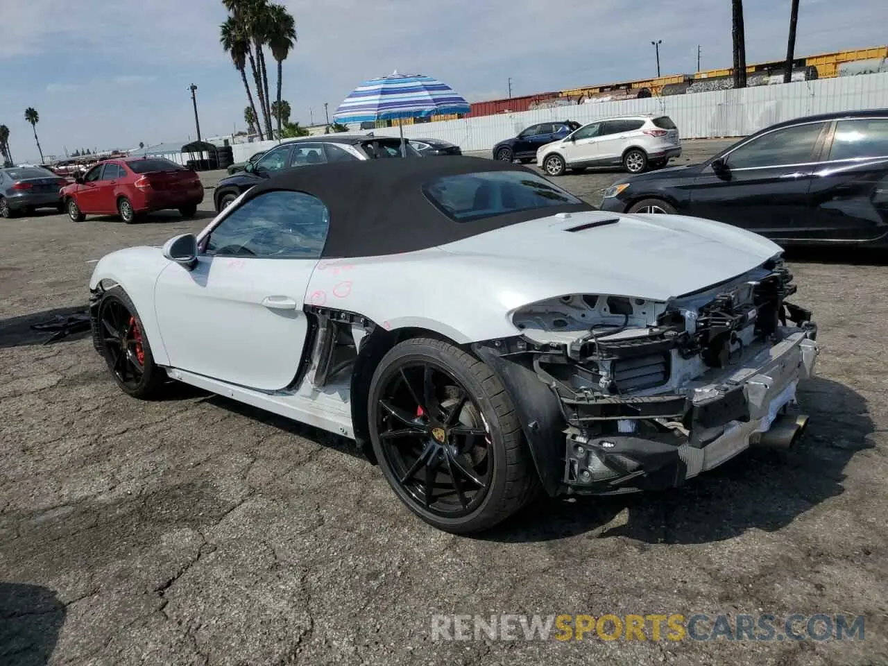 2 Photograph of a damaged car WP0CB2A86MS225122 PORSCHE BOXSTER 2021