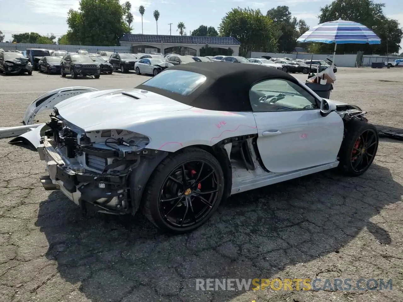 3 Photograph of a damaged car WP0CB2A86MS225122 PORSCHE BOXSTER 2021