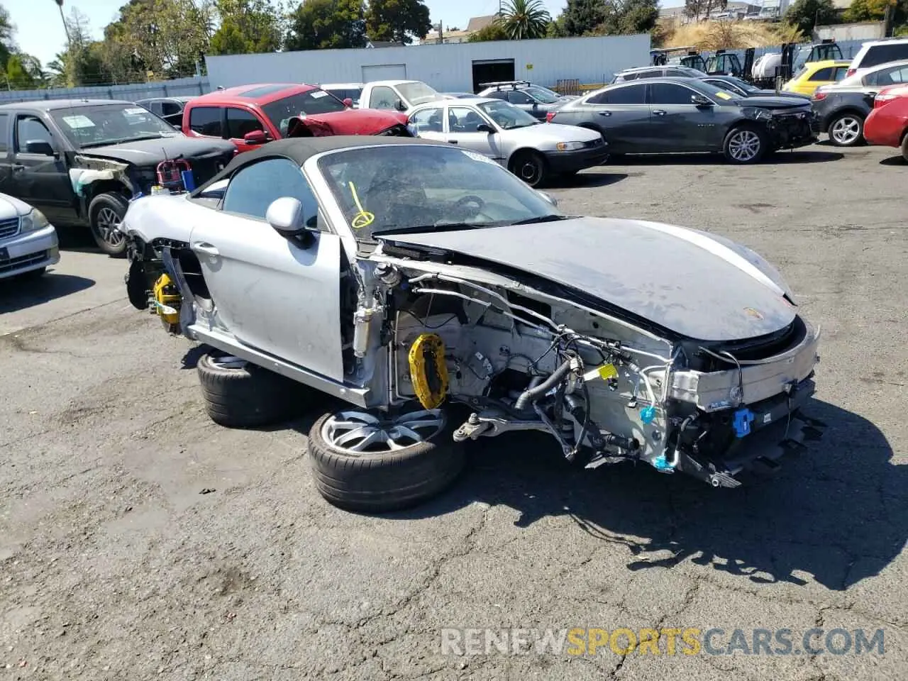 1 Фотография поврежденного автомобиля WP0CC2A83MS240237 PORSCHE BOXSTER 2021