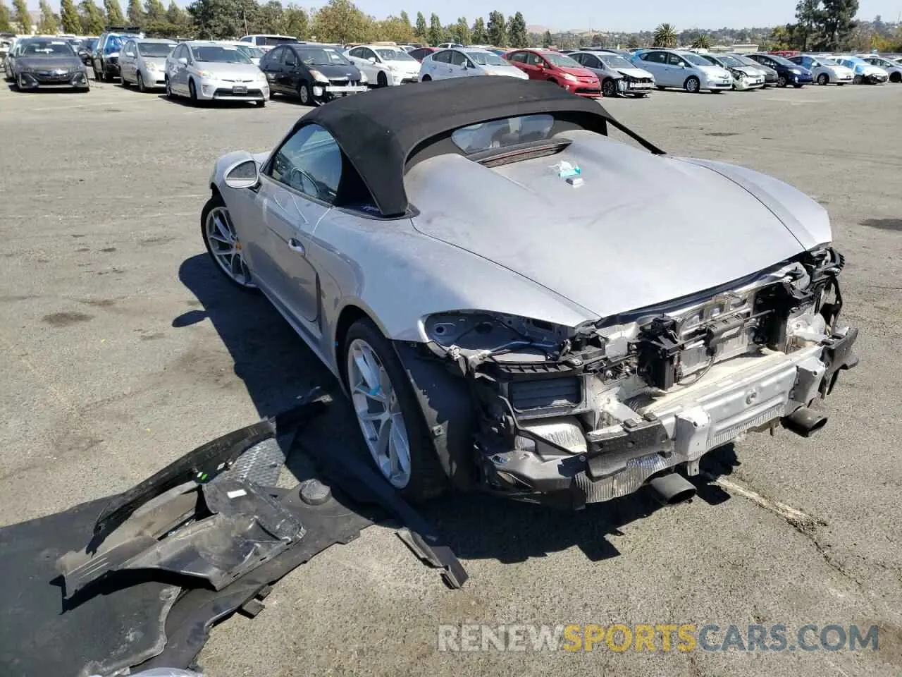 3 Фотография поврежденного автомобиля WP0CC2A83MS240237 PORSCHE BOXSTER 2021