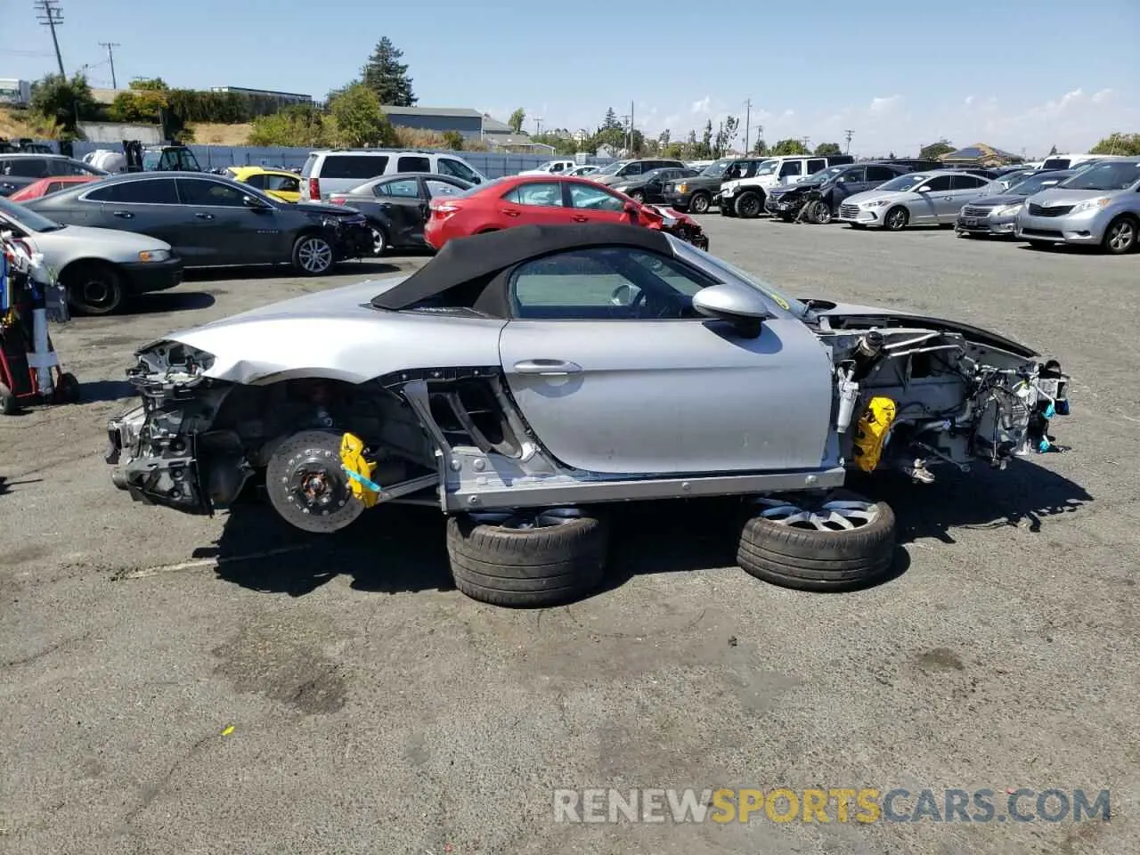 9 Фотография поврежденного автомобиля WP0CC2A83MS240237 PORSCHE BOXSTER 2021