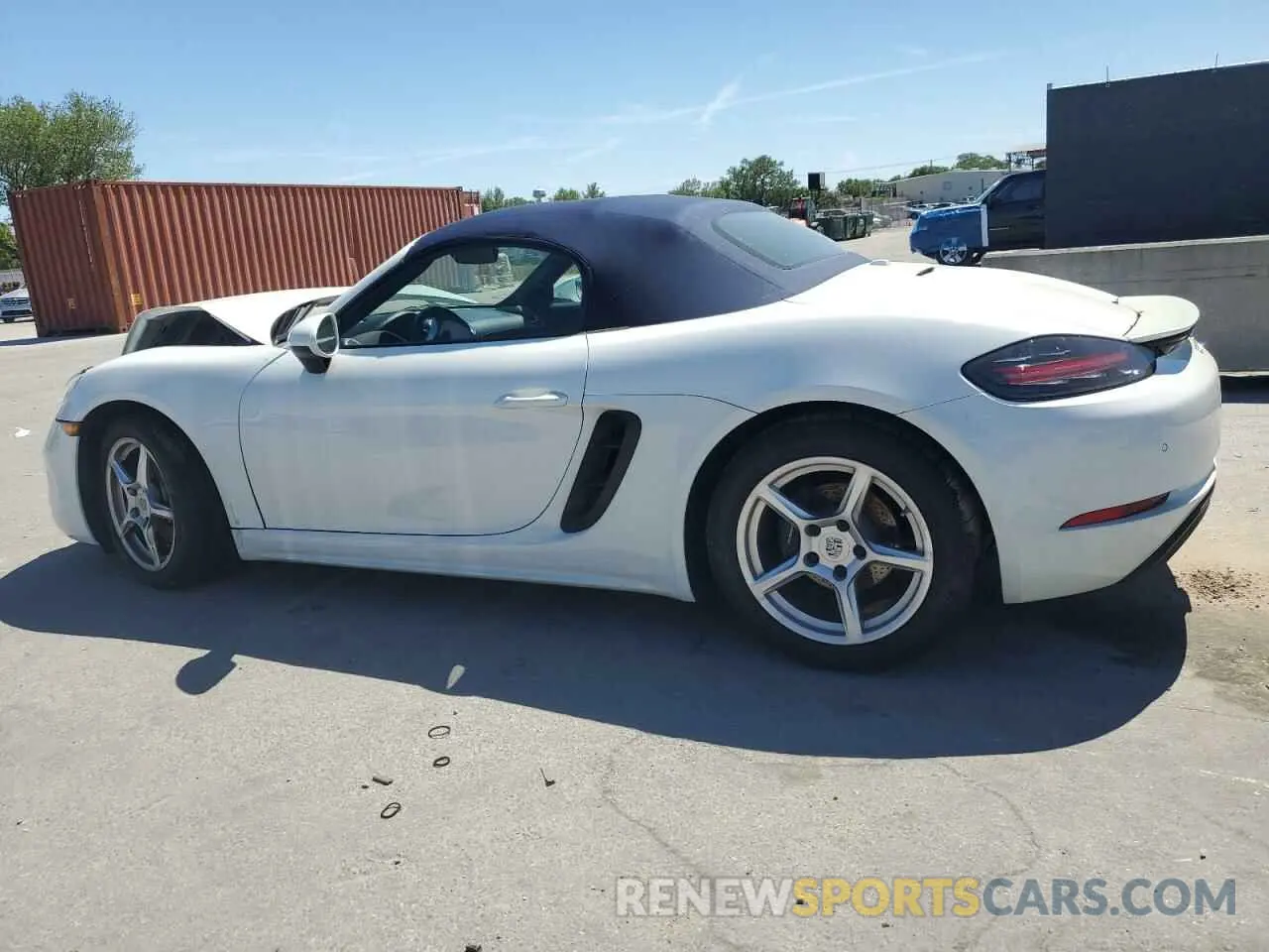 2 Фотография поврежденного автомобиля WP0CA2A86NS205229 PORSCHE BOXSTER 2022