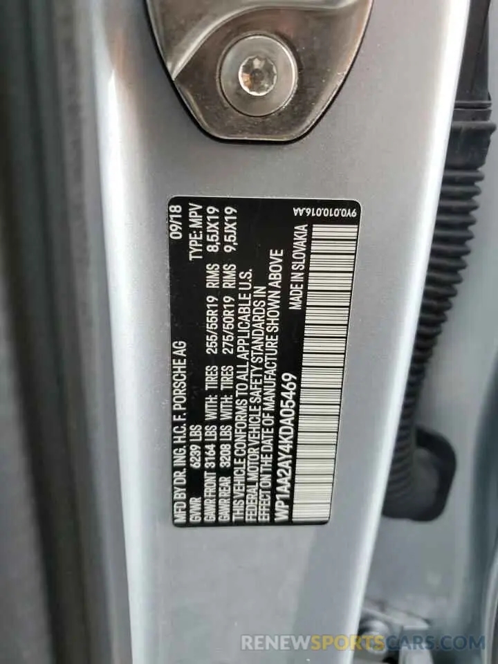 13 Фотография поврежденного автомобиля WP1AA2AY4KDA05469 PORSCHE CAYENNE 2019