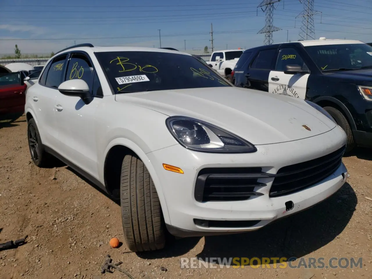 1 Фотография поврежденного автомобиля WP1AA2AY7KDA05806 PORSCHE CAYENNE 2019