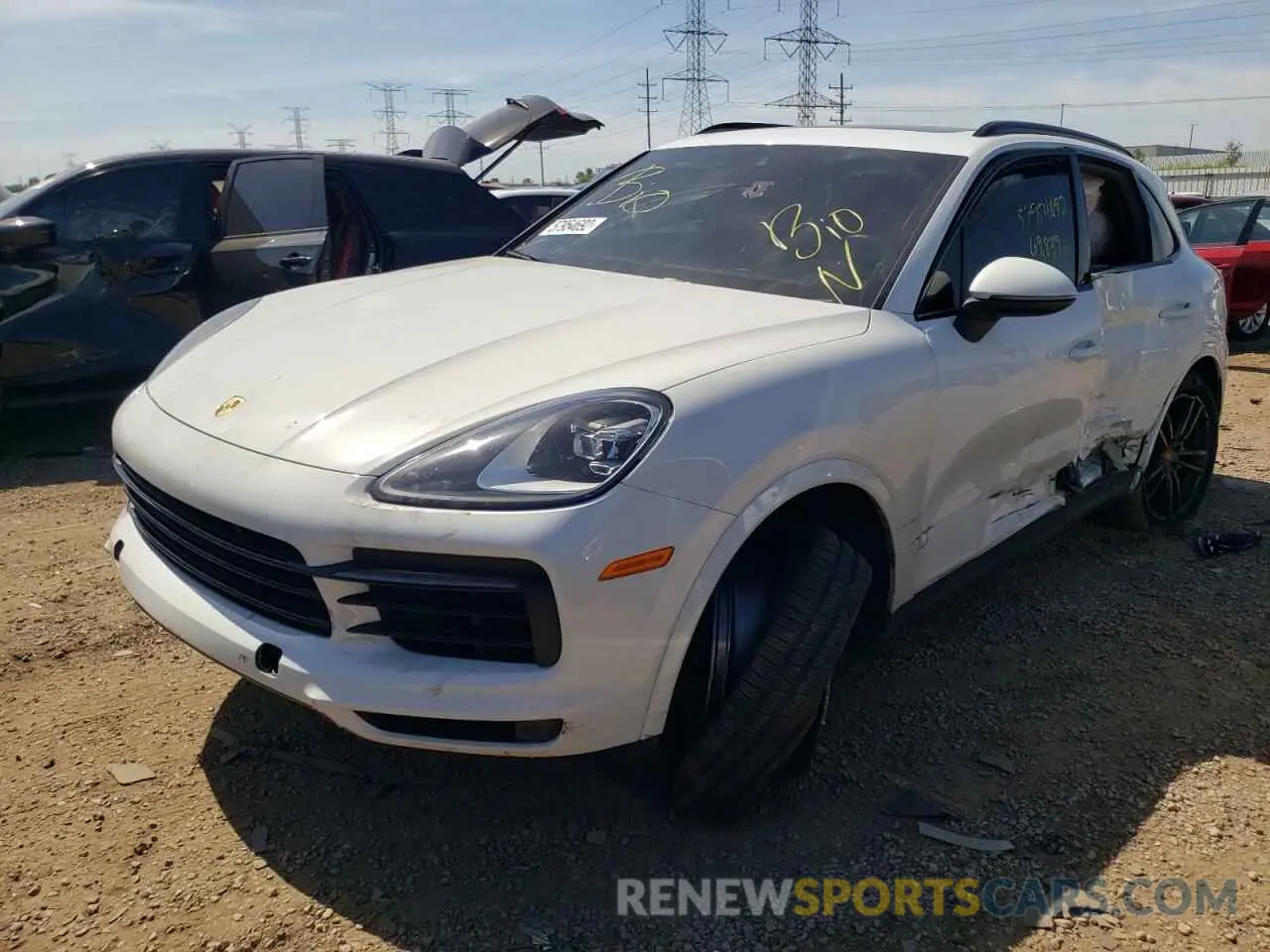2 Фотография поврежденного автомобиля WP1AA2AY7KDA05806 PORSCHE CAYENNE 2019