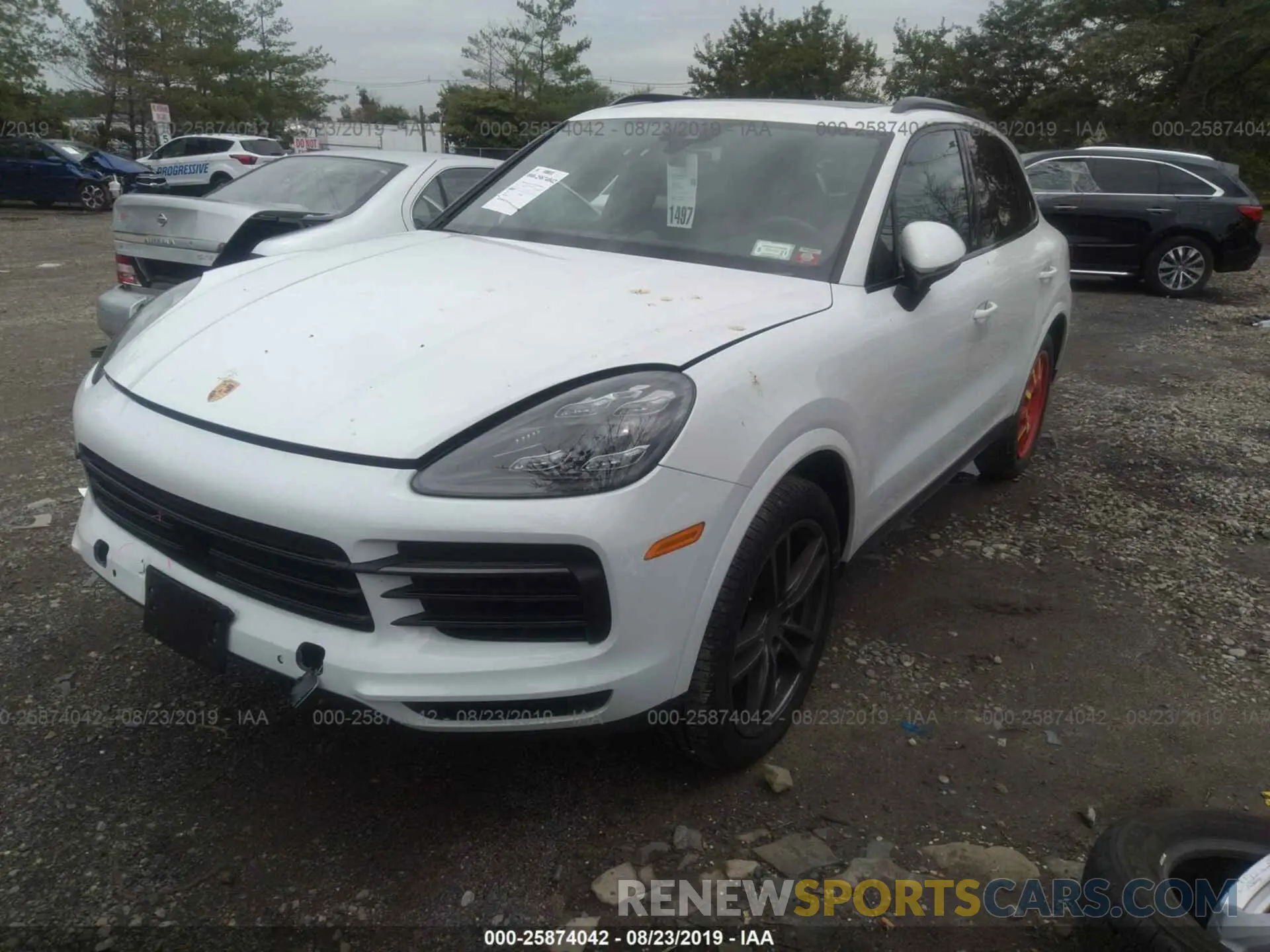 2 Photograph of a damaged car WP1AA2AY8KDA14675 PORSCHE CAYENNE 2019