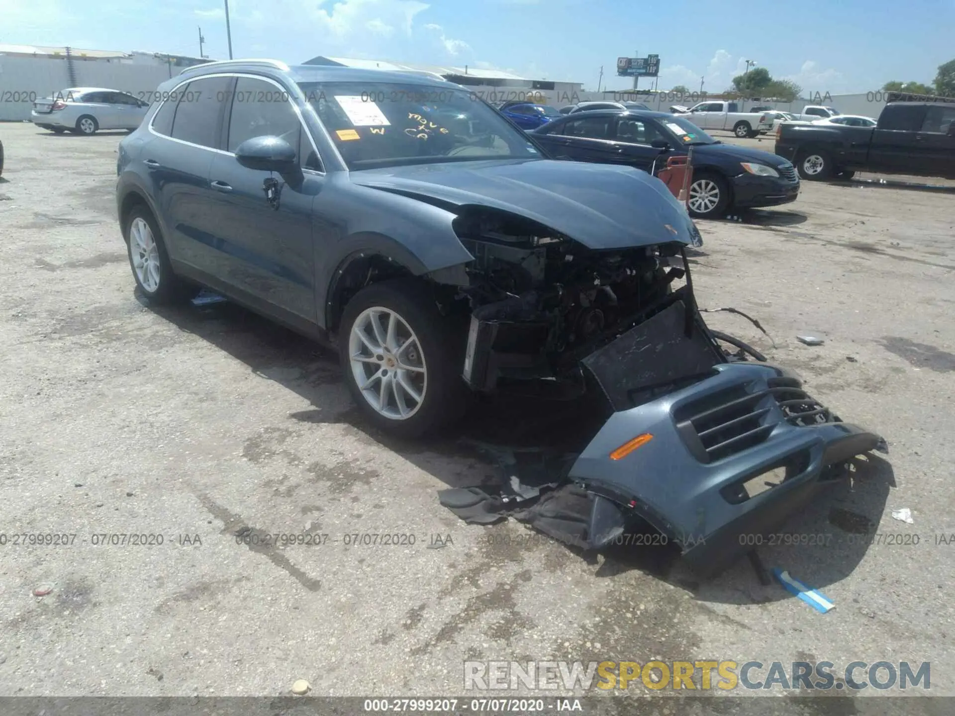 1 Photograph of a damaged car WP1AB2AY4KDA65314 PORSCHE CAYENNE 2019
