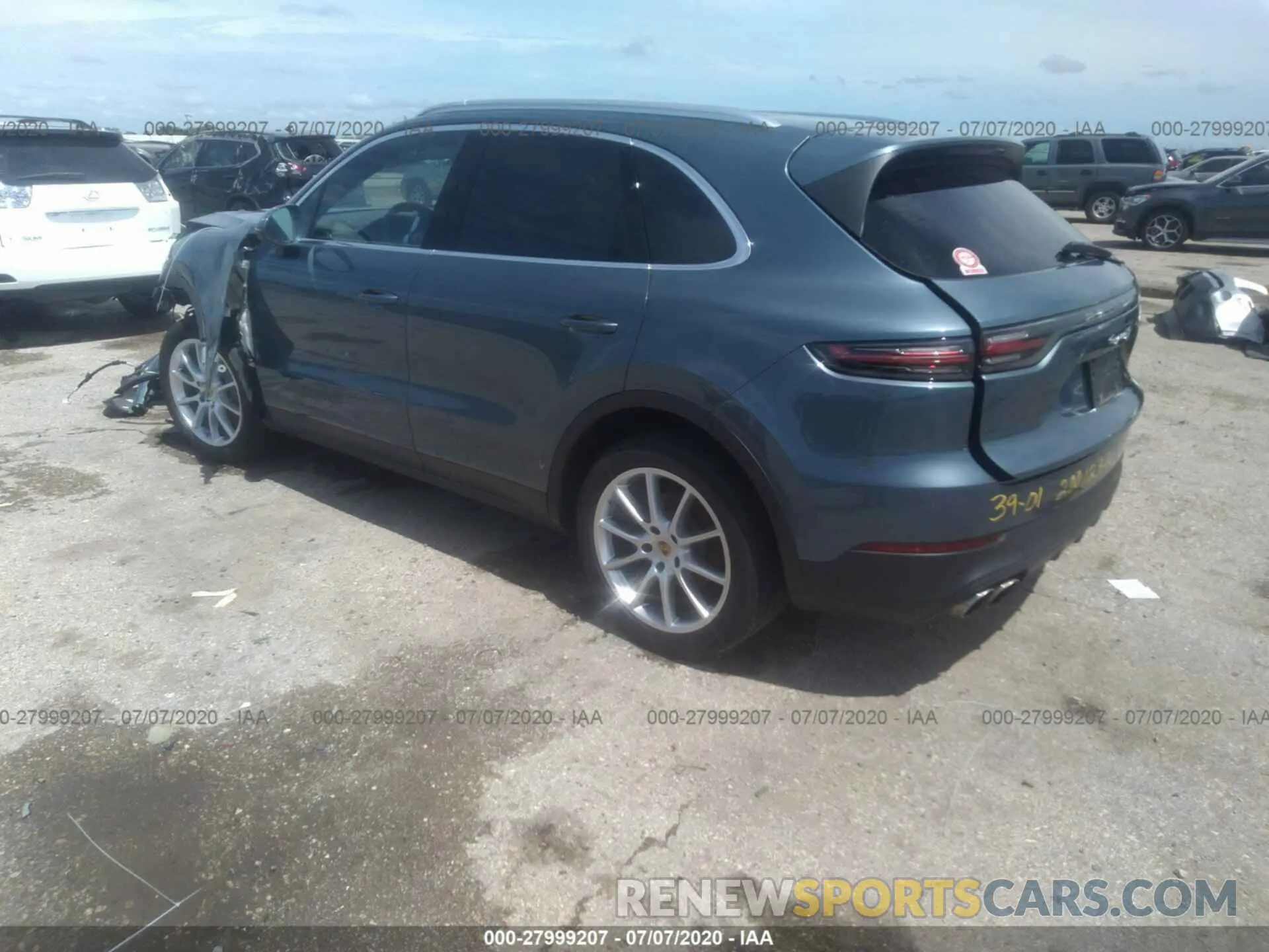3 Photograph of a damaged car WP1AB2AY4KDA65314 PORSCHE CAYENNE 2019
